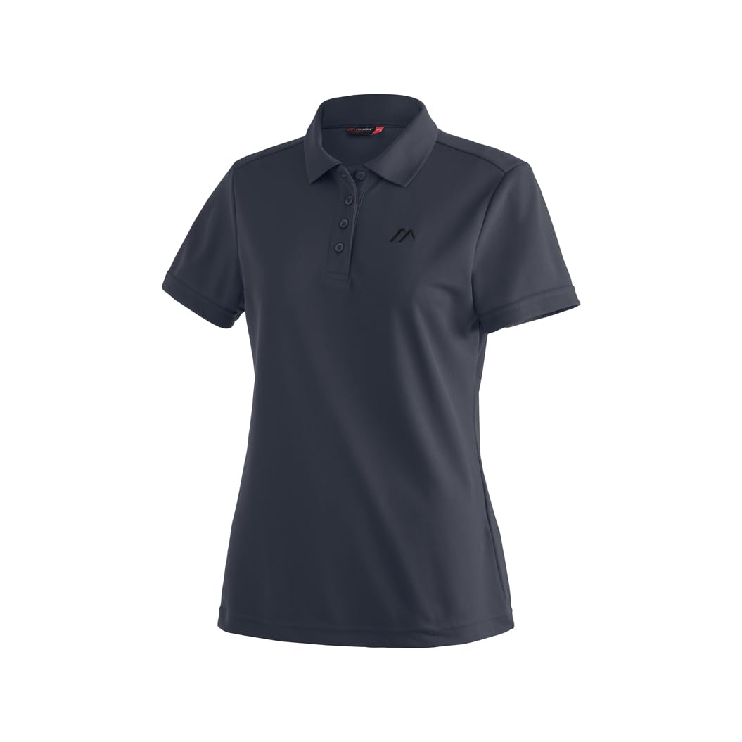 Maier Sports Women's Ulrike Functional Polo Shirt - Breathable & Quick-Dry for Hiking, Golf & Outdoor Activities