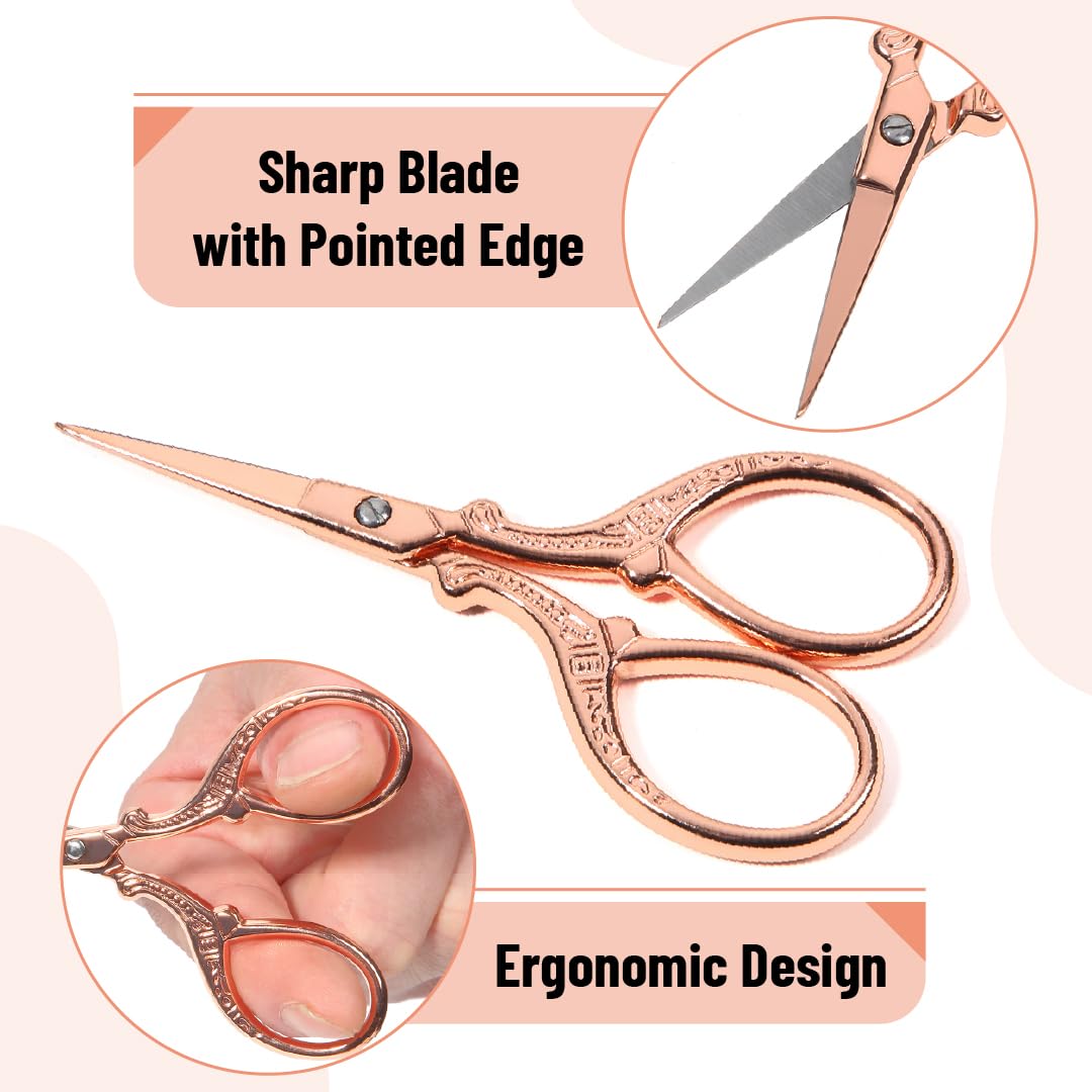 Premium Stainless Steel Fabric & Embroidery Scissors Set - 8.5