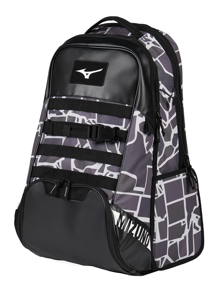 Mizuno MVP Backpack 22 - Premium Baseball & Softball Bag with 4 Bat Sleeves, Felt Valuables Pocket & Padded Back Support | Ventilated Shoe Compartment & MOLLE Straps for Gear Attachment | Perfect for Games, Practice & Travel