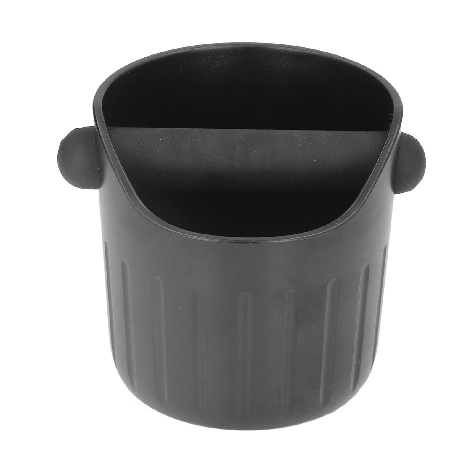 Portable ABS Coffee Knock Box with Non-Slip Rubber Mat - Durable Coffee Grounds Bucket for Home, Cafe & Bar Use - Perfect for Espresso Machine Cleaning and Barista Training