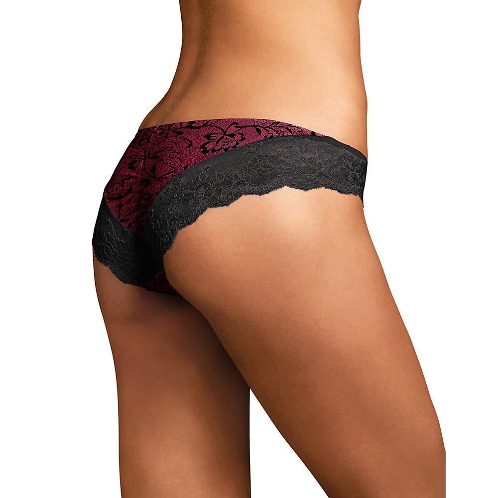 Maidenform Women's Lace Back Tanga Underwear - Comfortable & Sexy Thong Panties for Everyday Wear, Date Night & Special Occasions