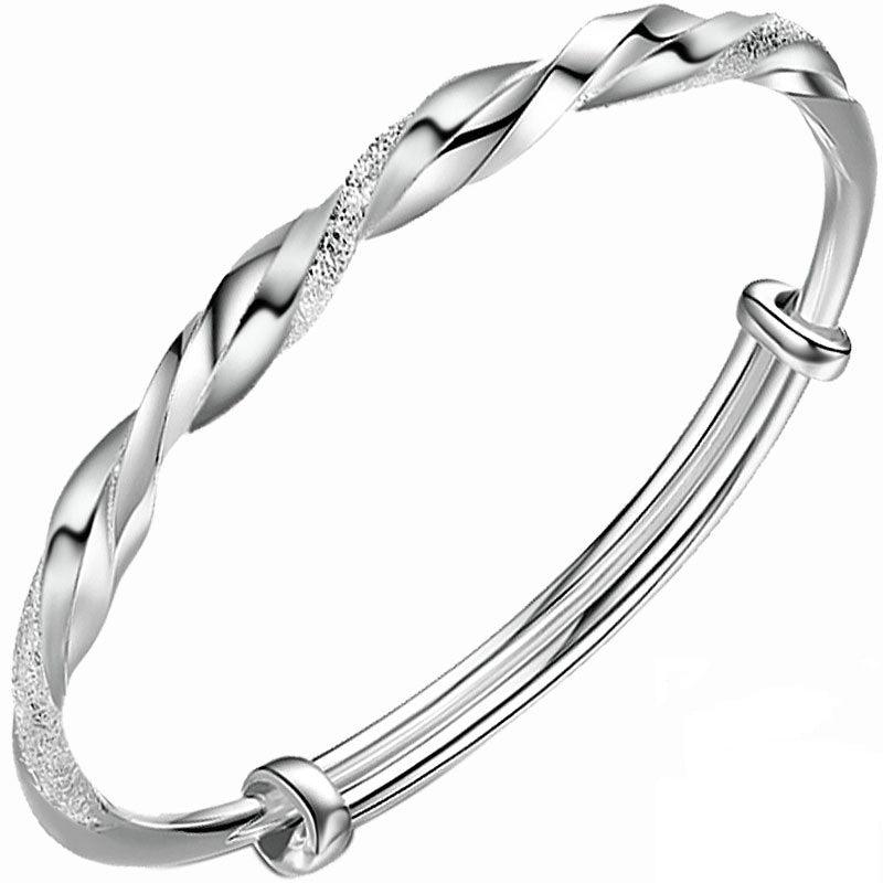 Personalized Twist Sterling Silver Bracelets for Men & Women - Elegant Handmade Jewelry for Gifts, Anniversaries & Everyday Wear