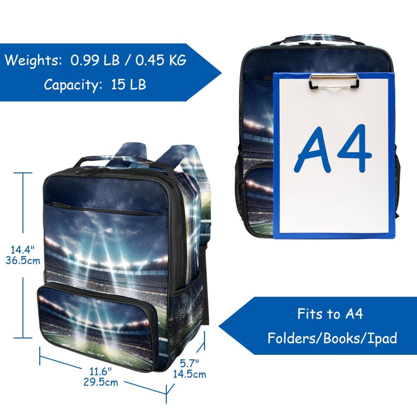Premium Travel & Work Backpack - Durable Laptop Backpack for Men & Women | Perfect for Commuting, Hiking & American Football Games