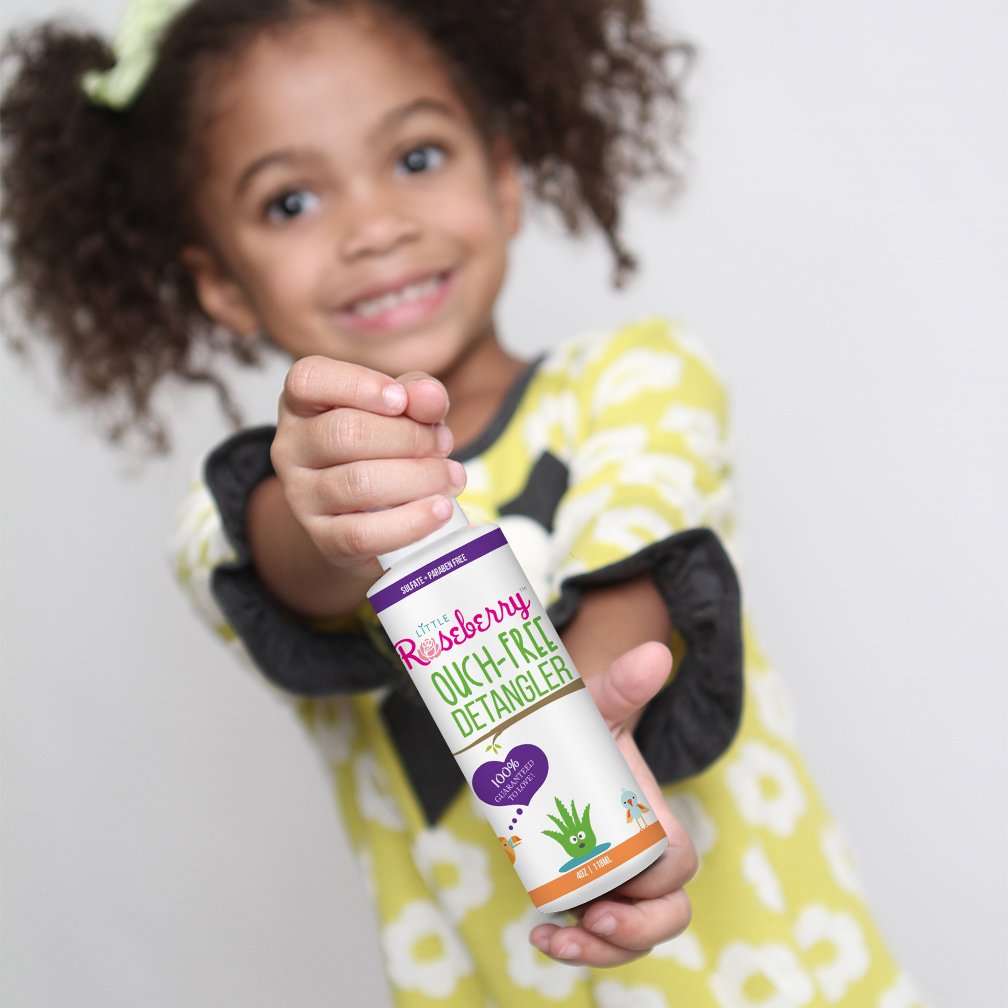 Organic Hair Detangler Spray for Kids & Adults - Aloe Vera & Vitamin Enriched Leave-In Conditioner | Chemical-Free, Fragrance-Free | Made in USA | Perfect for Daily Hair Care & Post-Shower Detangling