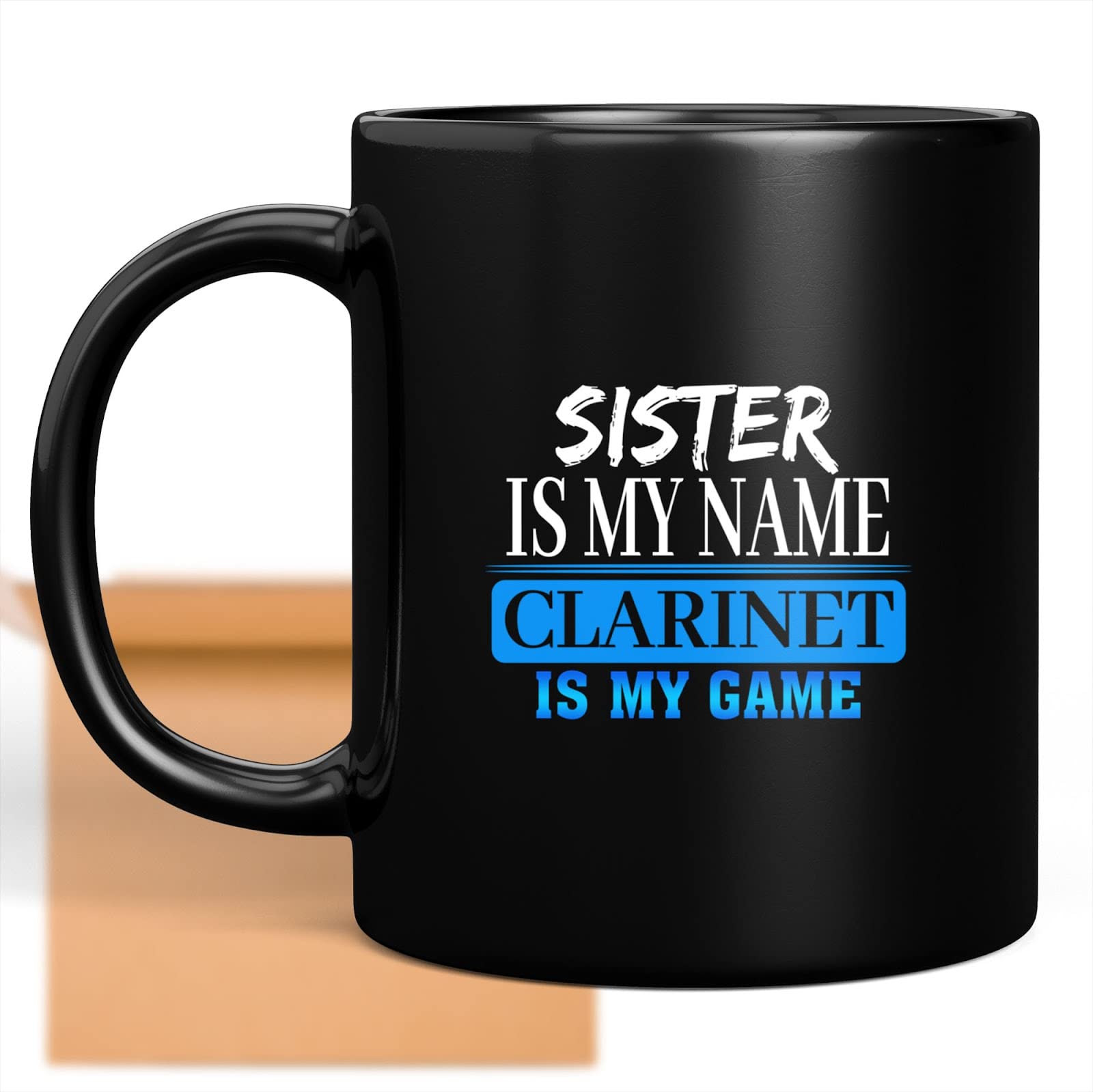 Funny Coffee Mug Gift - 'Coffee Mug Is My Name Clarinet Is My Game' Novelty Cup for Men, Women, Coworkers & Music Lovers - Perfect Birthday, Christmas & Holiday Present - Great for Office, Home & Music Enthusiasts