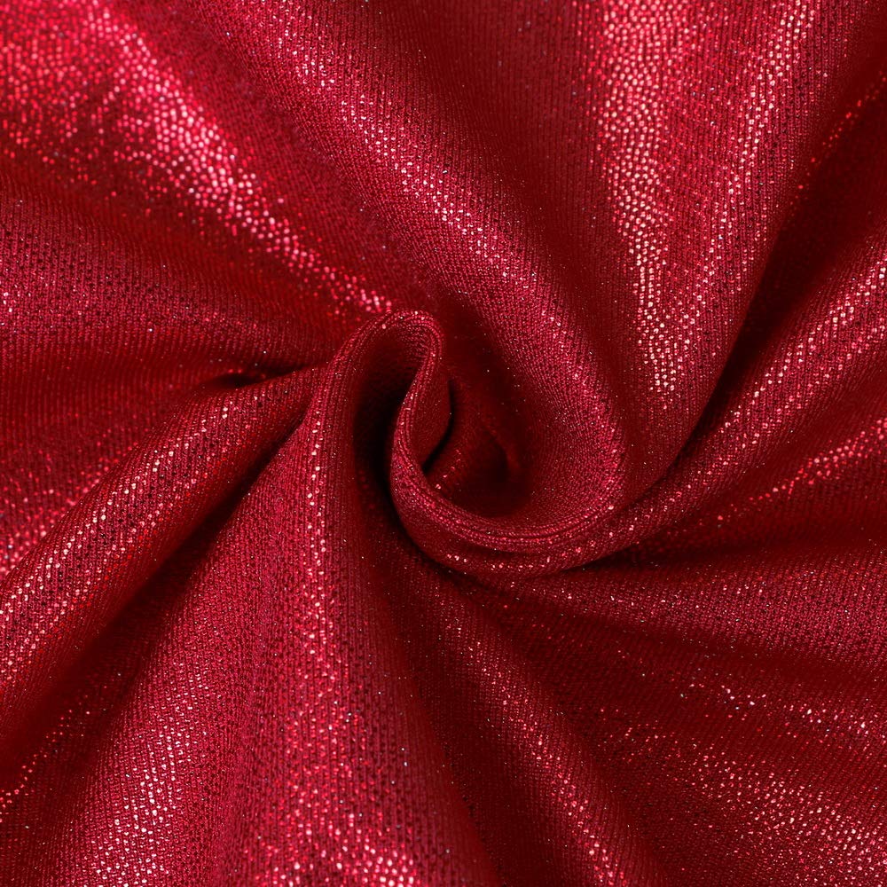 BAOHULU Girls Gymnastics Leotard - Shiny Embroidery Dance Leotards for Kids & Children - Athletic Activewear for Ballet, Gymnastics & Dance Performance