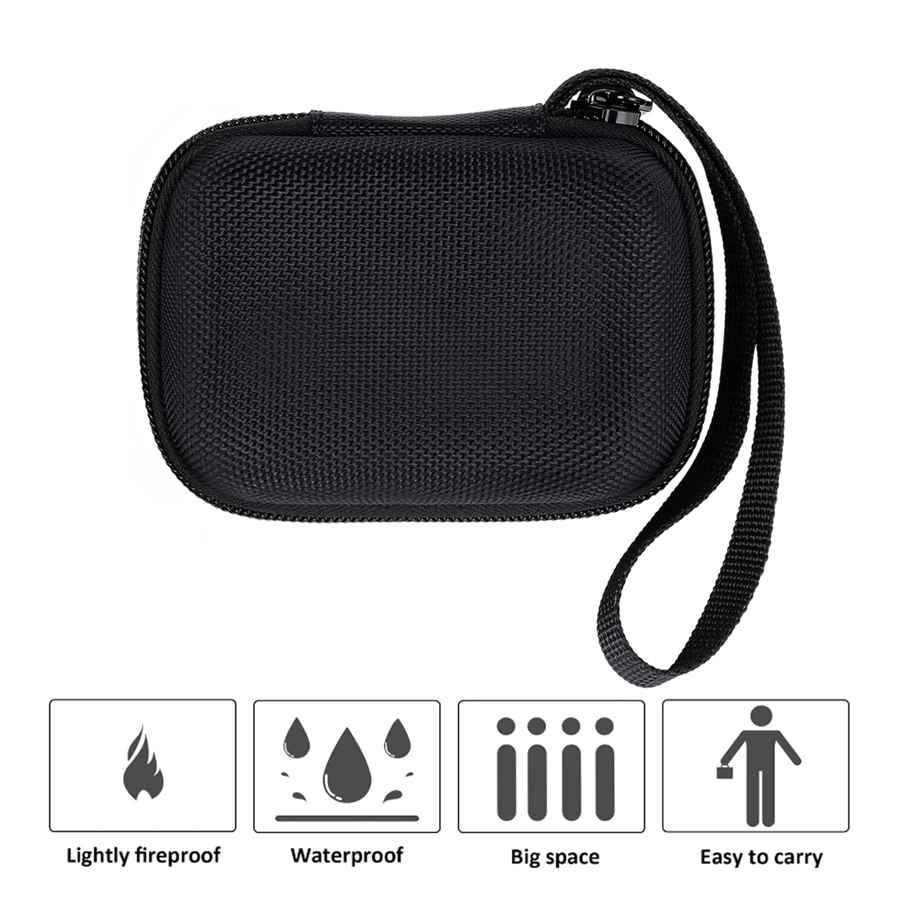 Anker 45W Wall Charger & 20W 5000mAh Power Bank Hard Protective Case - Compatible with PowerCore Fusion 521 Portable Charger - Durable Travel Storage Cover (Black) - Perfect for Home, Office & On-the-Go Charging