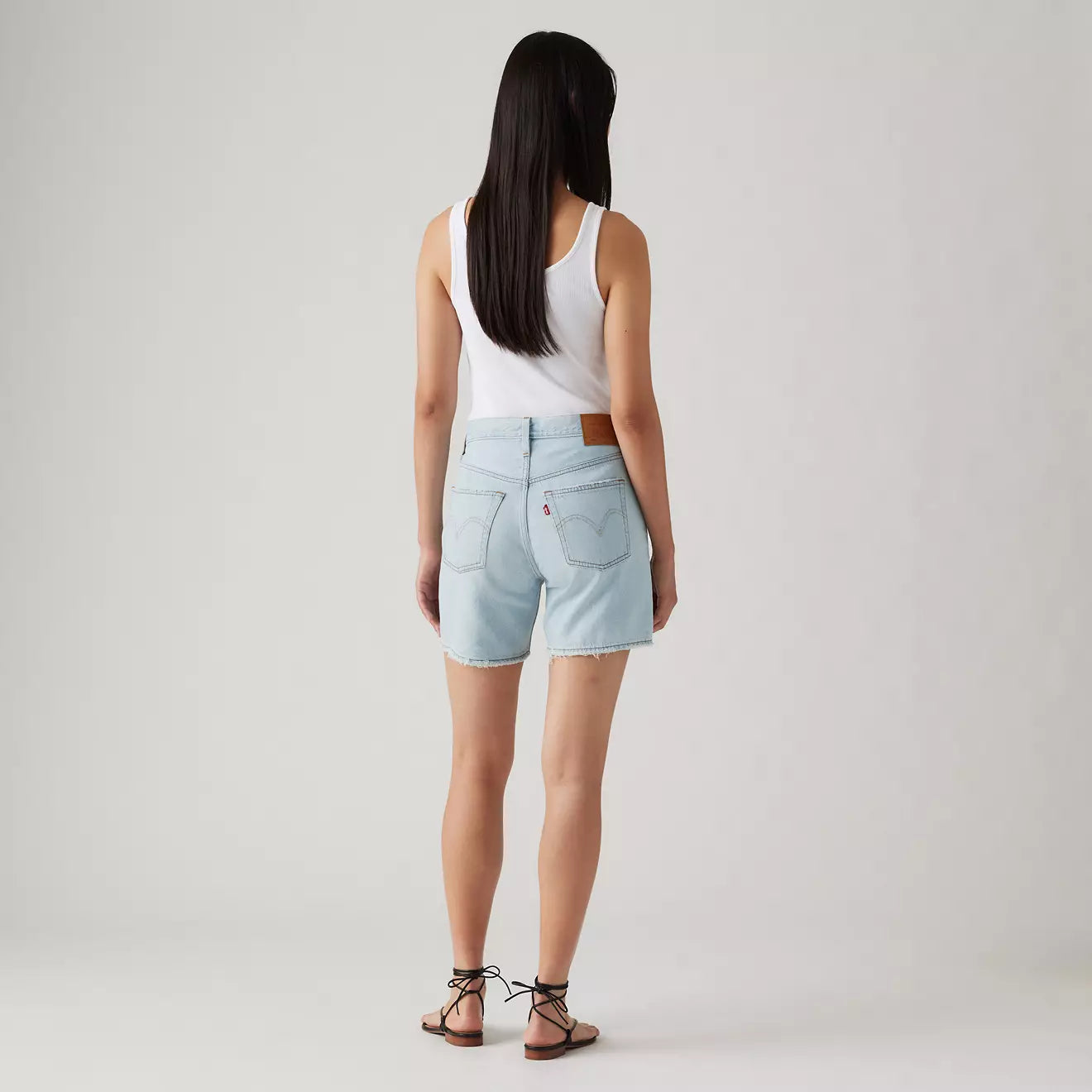 501 Mid Thigh Lightweight Shorts for Women - Comfortable Stretch Denim Shorts for Summer | Perfect for Casual Wear, Beach & Outdoor Activities