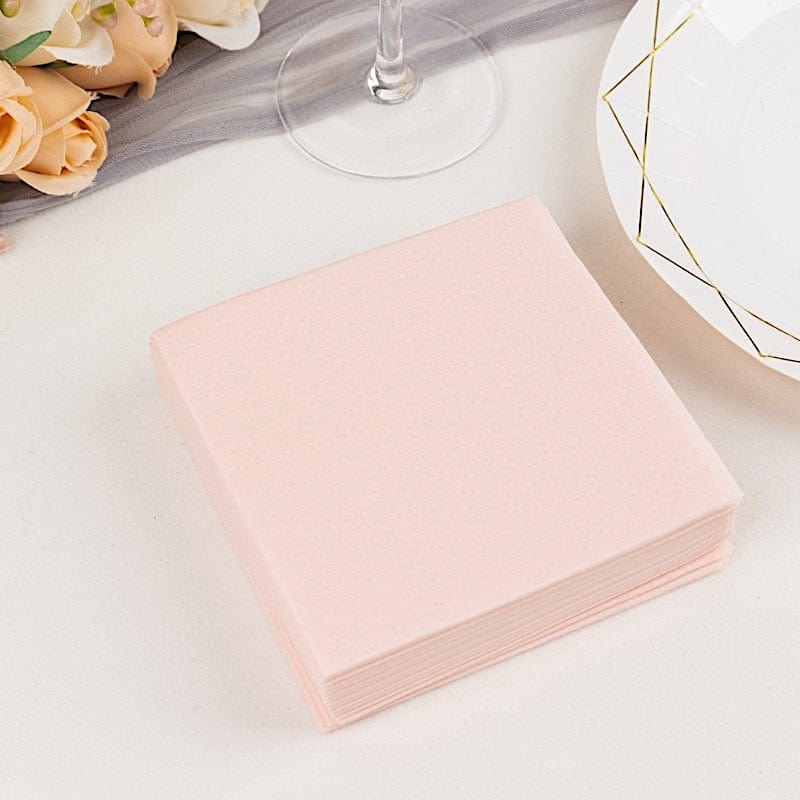 Premium 20-Pack 10x10 Inch White Airlaid Paper Cocktail Napkins - Soft, Absorbent & Disposable for Parties, Weddings & Events
