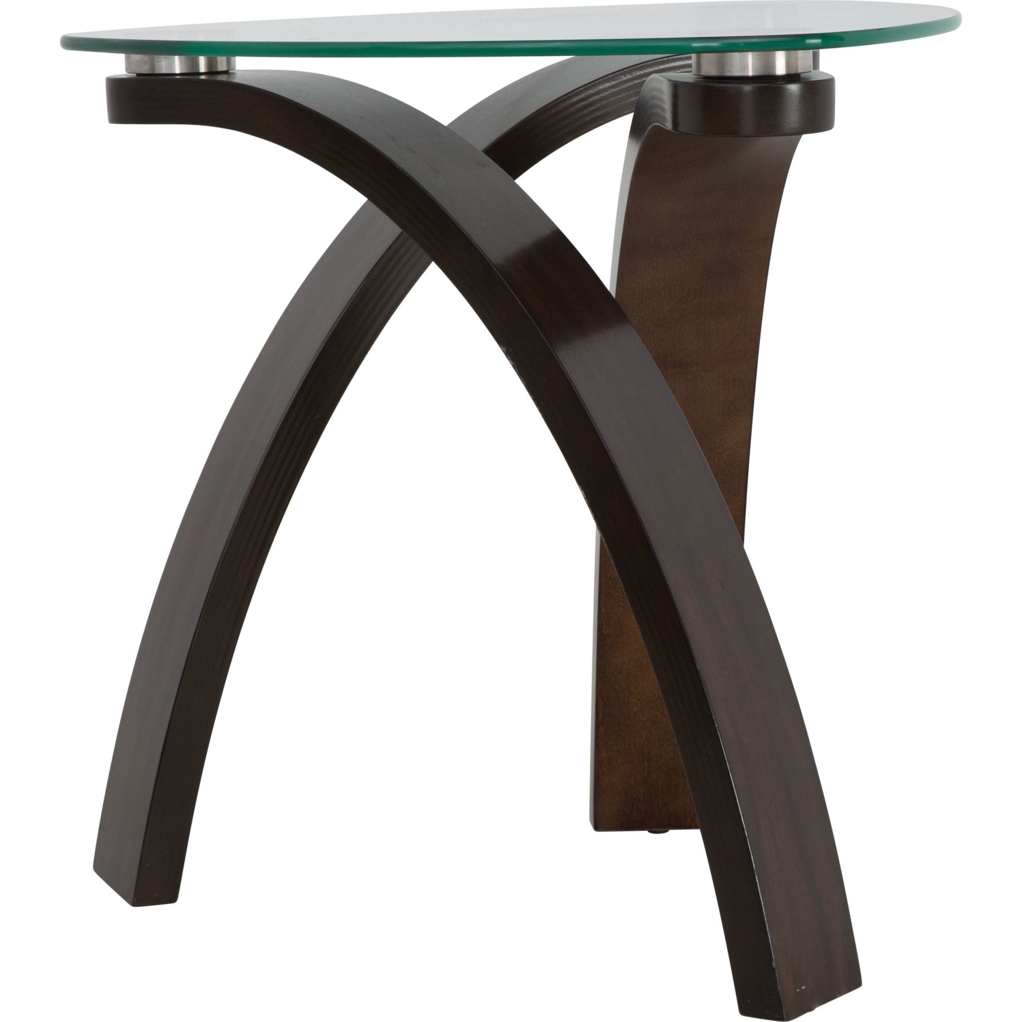 Allure End Table - Modern Side Table in Hazelnut Finish for Living Room, Bedroom & Office - Perfect for Coffee, Books & Decor