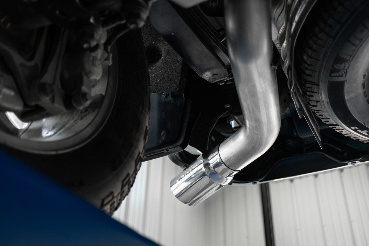 2023 Chevy/GMC 2500/3500 6.6L Gas Aluminum Single Side Exhaust System - Perfect for Truck Upgrades & Off-Road Adventures