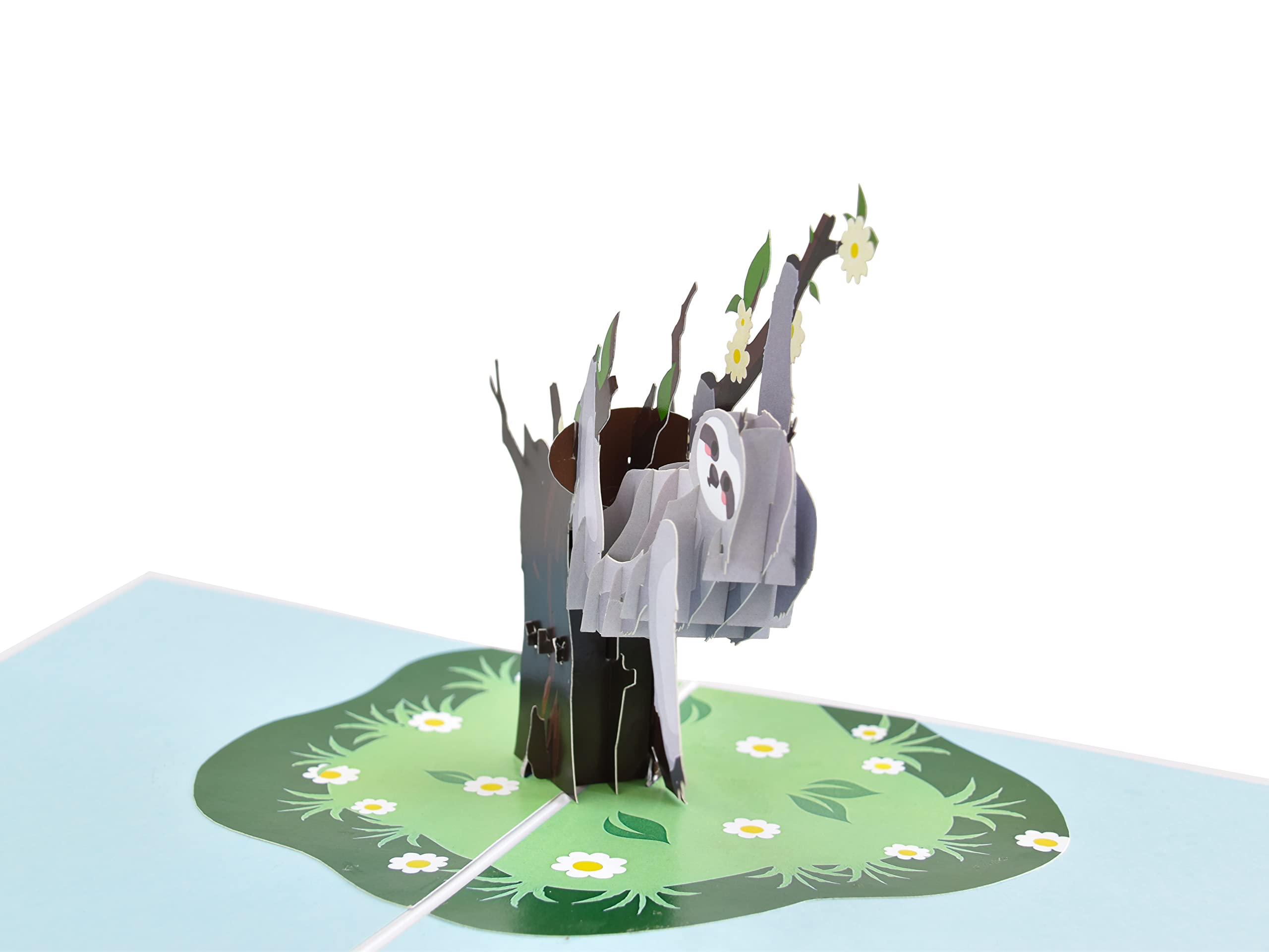 3D Sloth Pop Up Greeting Card - Birthday, Lazy Day, Retirement & Animal Lover Card for Kids Parties | Perfect for Special Occasions & Gift Giving