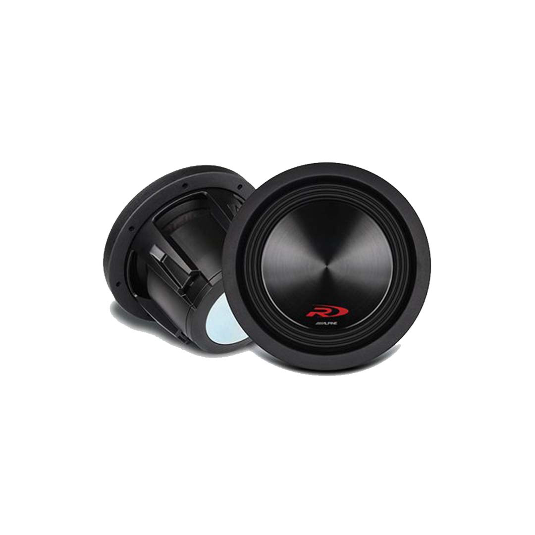 Alpine SWR-8D2 8-Inch R Series Dual 2 Ohm Voice Coil 1000W Car Subwoofer - High Power Bass for Trucks, SUVs & Custom Car Audio Systems