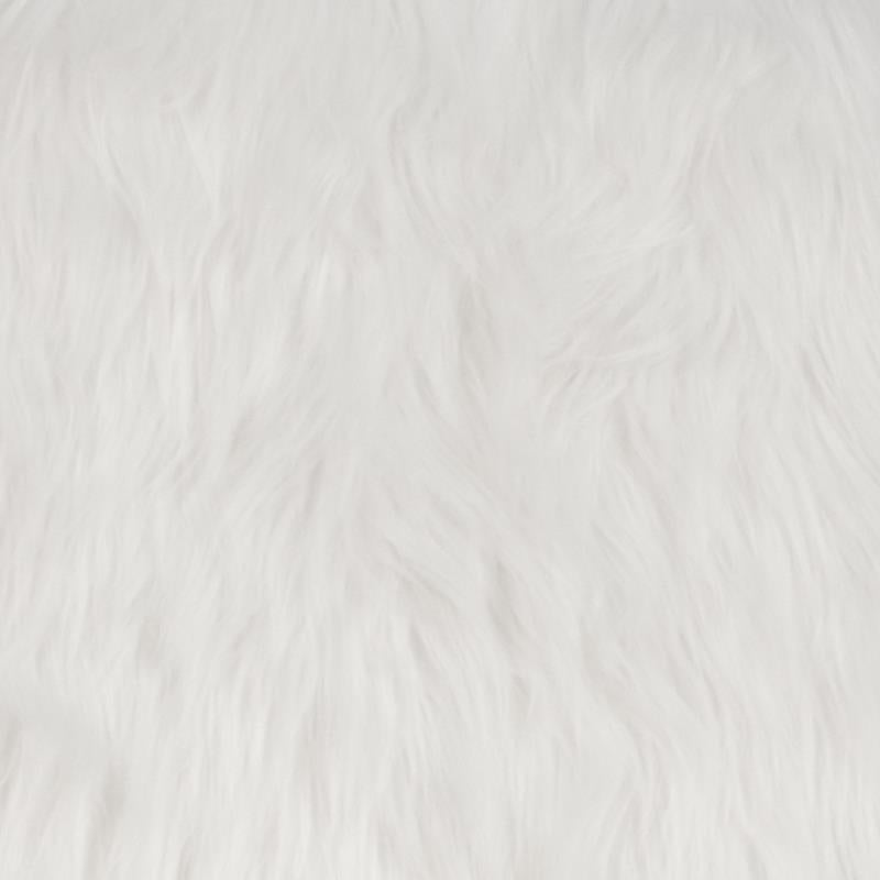 Calvin Shaggy Dog Light Pink Accent Chair - Plush Velvet Upholstered Lounge Chair for Living Room, Bedroom, or Office - Cozy Reading Nook & Stylish Home Decor