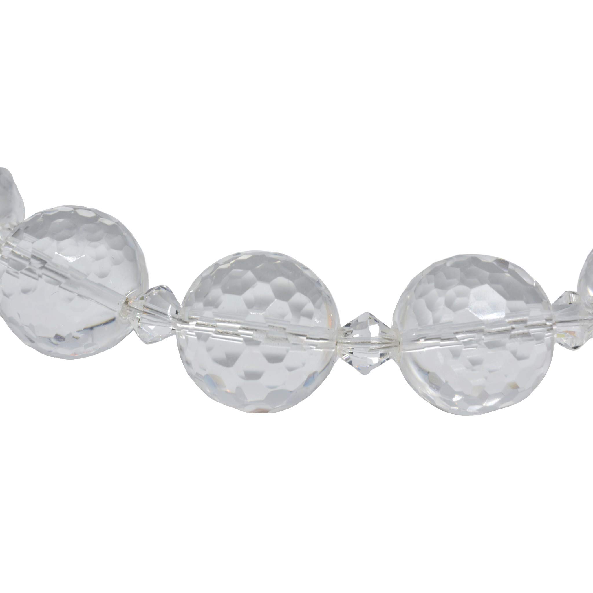 Natural Rock Crystal Necklace for Women - Healing Stone Jewelry with Positive Energy, Elegant Pendant for Meditation, Yoga & Spiritual Gifts