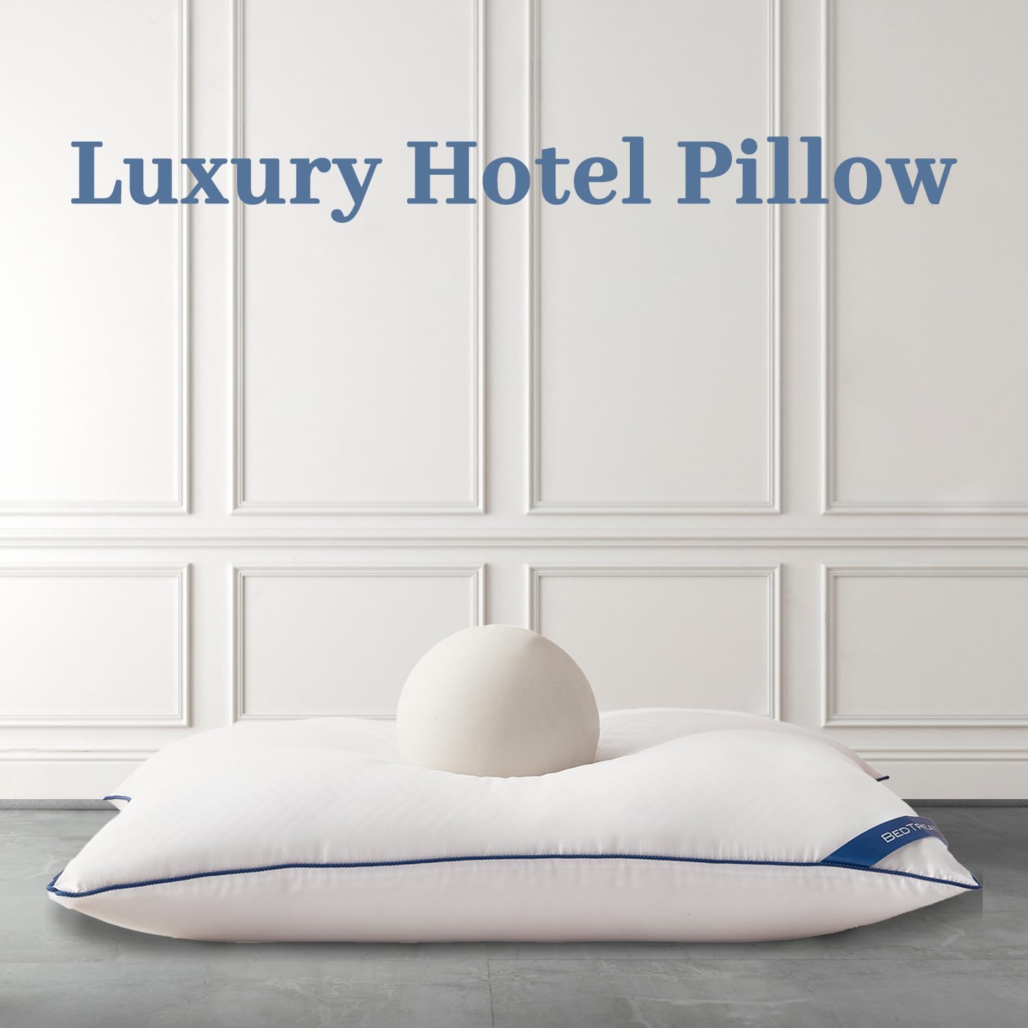 BedTreat Super Soft Down Alternative Pillows - King Size Set of 2, Cooling Hotel Quality Bed Pillows for Back, Stomach & Side Sleepers | Perfect for Home, Office & Travel Use