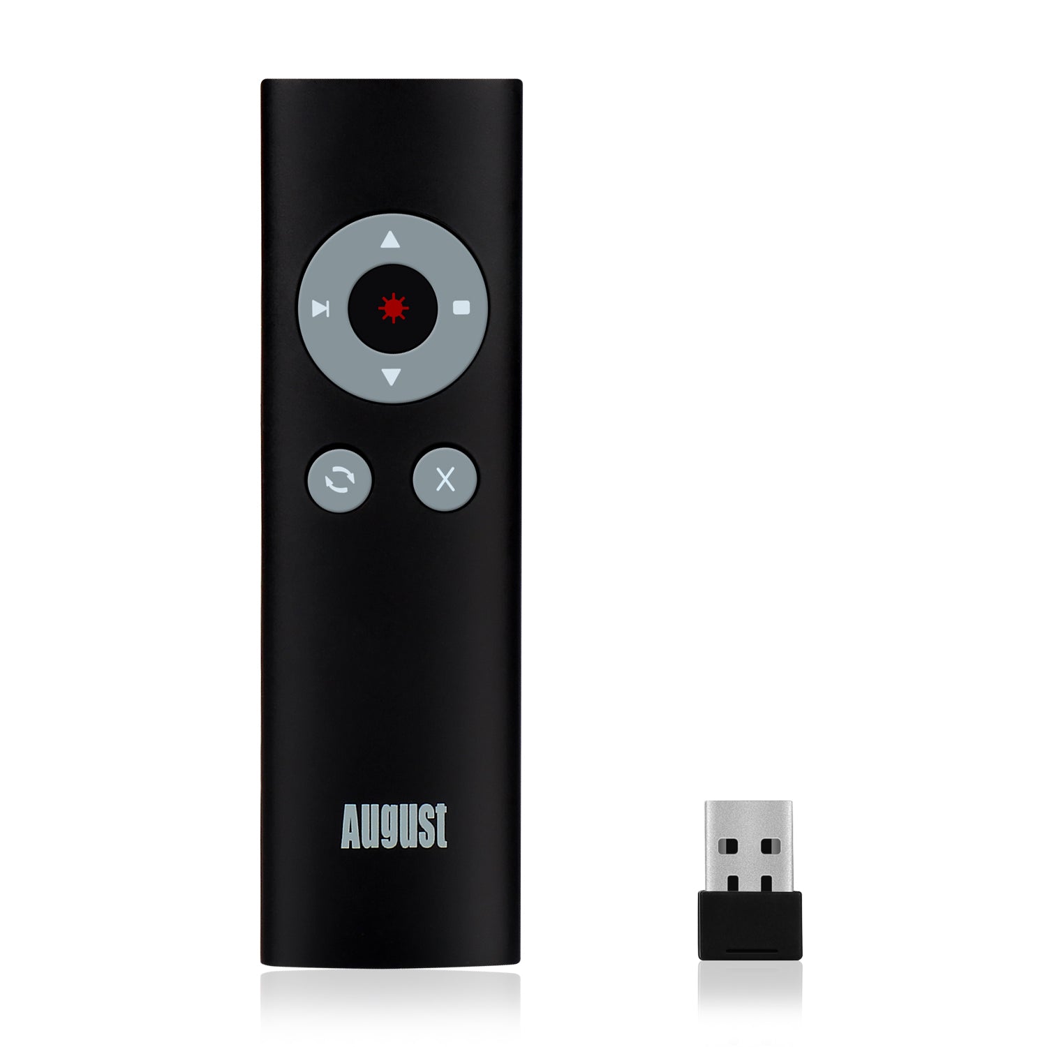 Refurbished August LP200 Presentation Remote with Shortcut Keys - ALT TAB PPT Clicker for PowerPoint Presentations, Business Meetings & Online Teaching