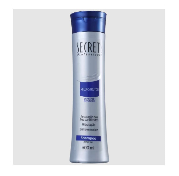 Amino Restore Reconstructor Shampoo - Repair & Protect Damaged Hair with Shine (300ml) | Sulfate-Free Formula for Color-Treated & Chemically Processed Hair | Salon-Quality Hair Care at Home
