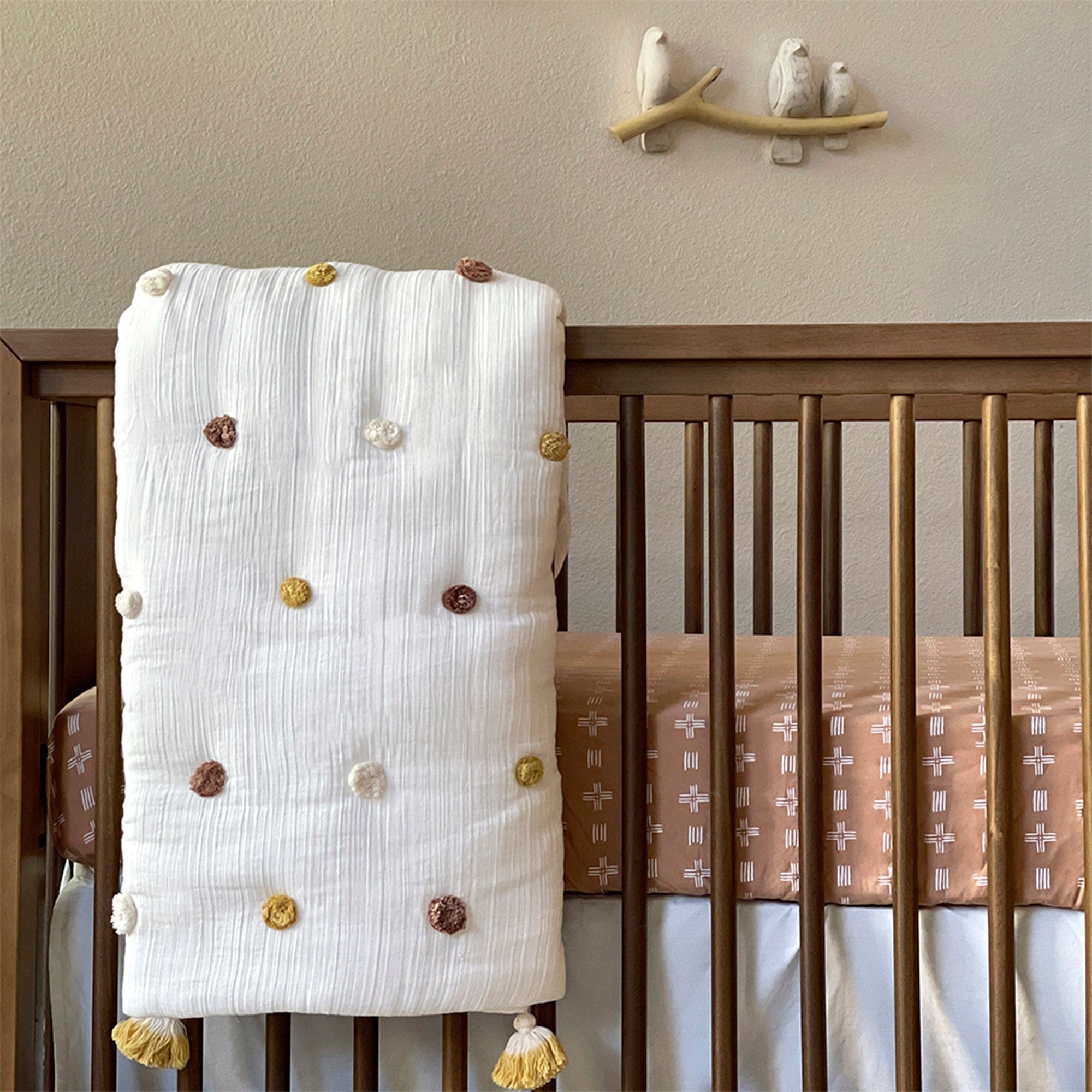 Soft Organic Cotton Fitted Crib Sheet for Baby Crib - Breathable & Hypoallergenic Nursery Bedding - Perfect for Newborns, Infants & Toddlers - Ideal for Daycare, Nursery or Home Use