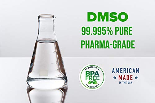 1 Gallon Ultra High Purity Liquid DMSO 99.995%+ Dimethyl Sulfoxide - Pharmaceutical & Laboratory Grade - Made in USA - Perfect for Solvent, Cryopreservation & Pain Relief Applications