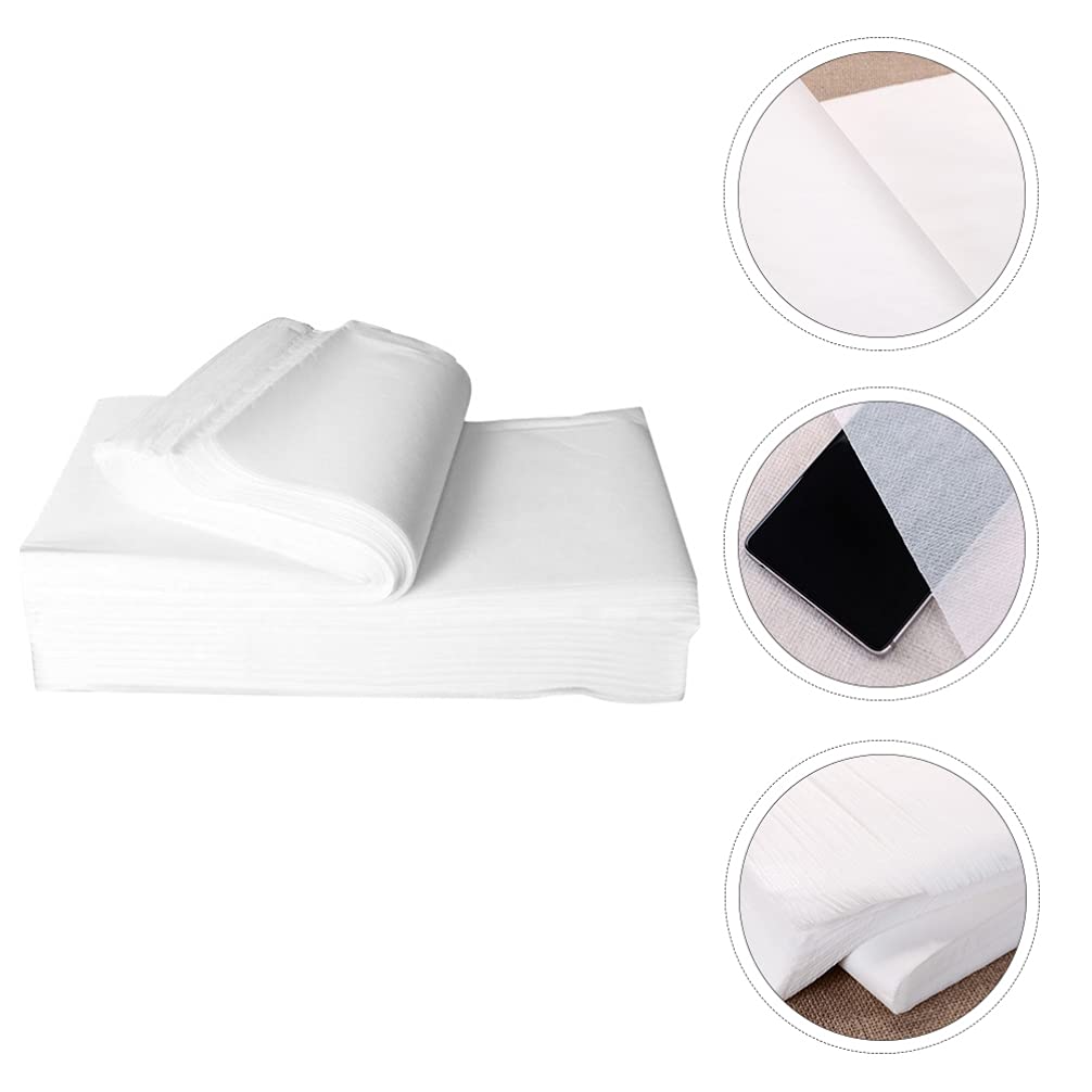 DOITOOL 190 Sheets Disposable Cotton Face & Foot Towels - Absorbent Wood Pulp Wipes for Spa, Salon, Pedicure, Facial Cleaning & Home Use - Soft Dry Cleaning Rags for Skincare & Hygiene