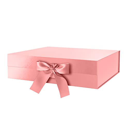 Rose Gold-Ribbon-13x9.7x3.4 Inches-Pack of 1