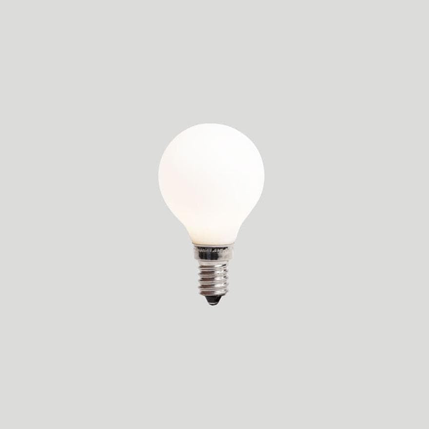 G45 4W E14 3000K Warm White Porcelain LED Bulb - Perfect for Table Lamps, Pendant Lights & Vintage Fixtures