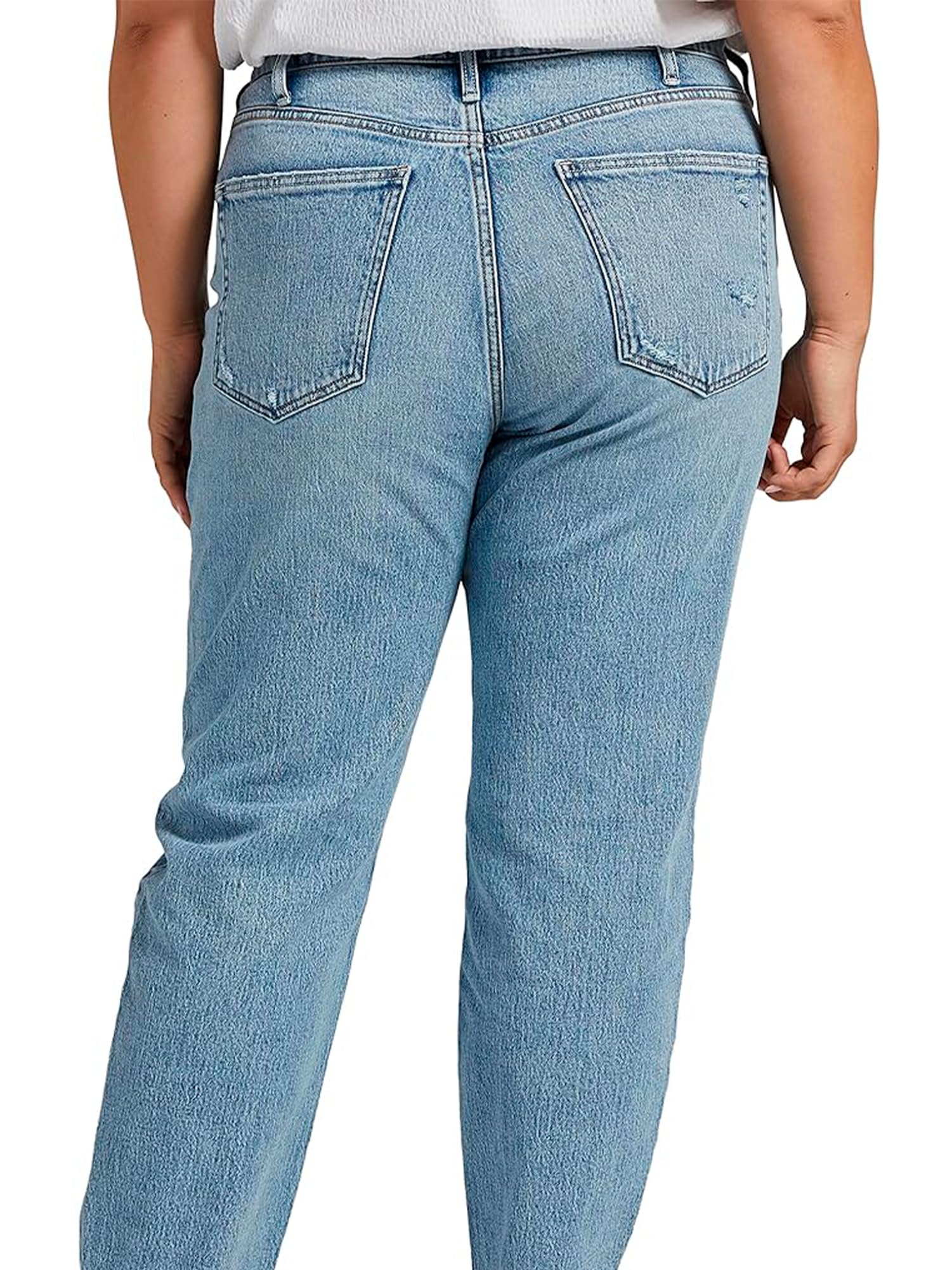 Silver Jeans Co. Women's Plus Size High Rise Straight Leg Jeans - Comfortable & Stylish Denim Pants for Casual Wear, Work & Everyday Outfits