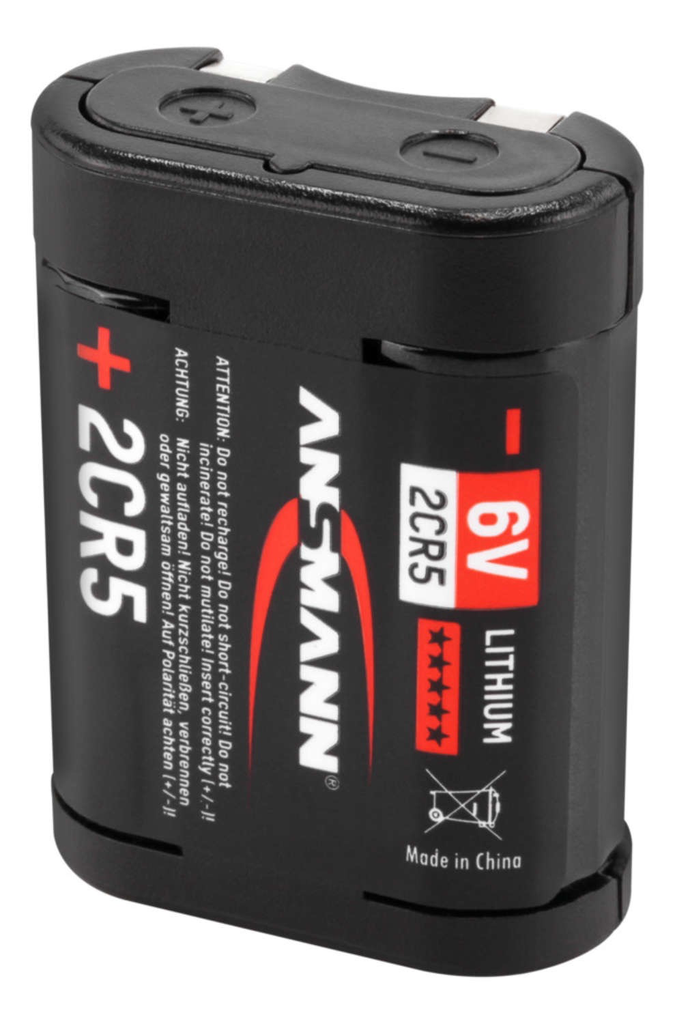 Ansmann 2CR5 Lithium Battery - High Performance 6V Photo Battery for Digital Cameras & Professional Photography Equipment - Perfect for Outdoor Shoots & Travel Photography