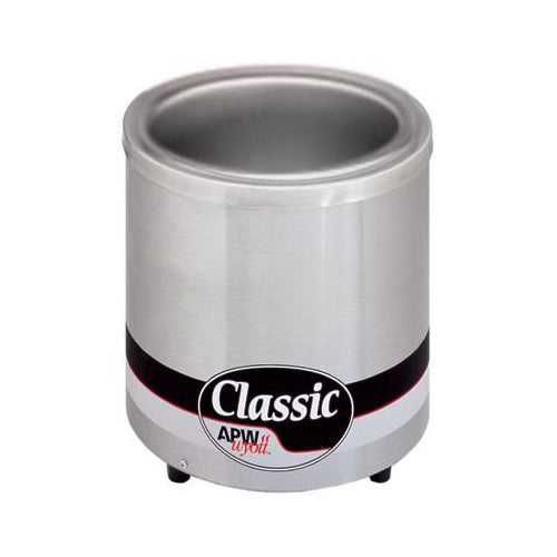 APW RW1V 7 Quart Round Countertop Food Warmer - Keep Meals Hot for Buffets, Catering & Restaurants
