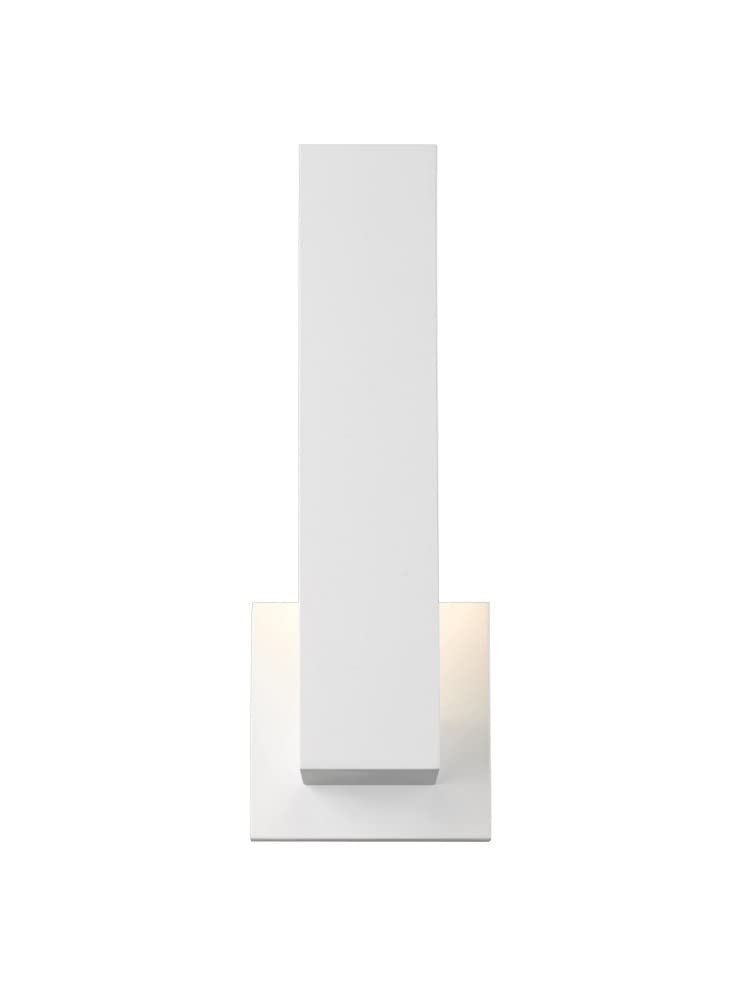 Z-Lite 576S-WH-LED 1-Light Outdoor Wall Sconce with Sand Blast Finish - Weatherproof Exterior Lighting for Porch, Patio, and Garden Decor
