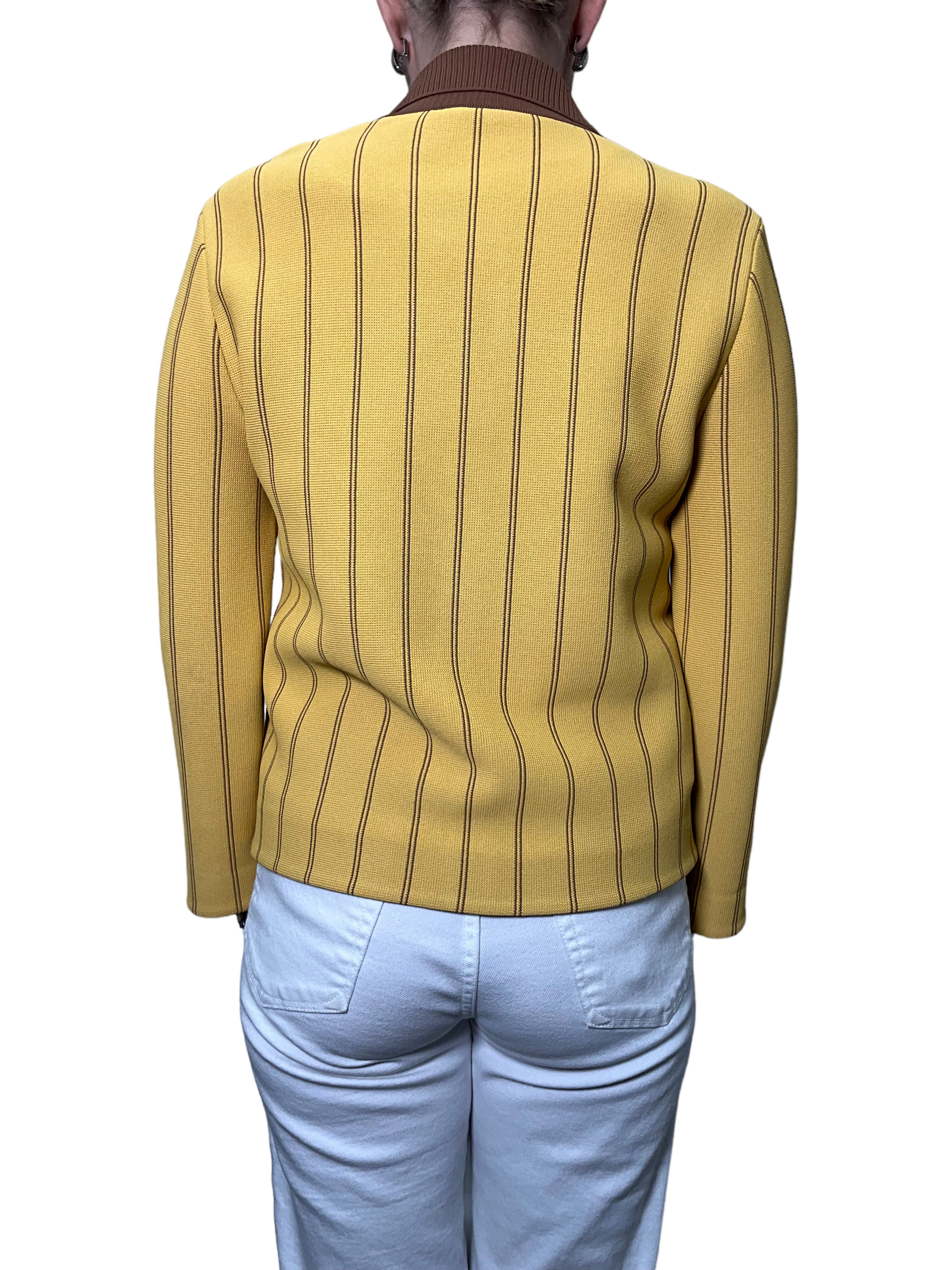 Miu Miu Women's Double Knit Button Down Sweater - Size Small | Soft Cashmere Blend Pullover for Fall & Winter | Perfect for Office, Date Night & Casual Outings