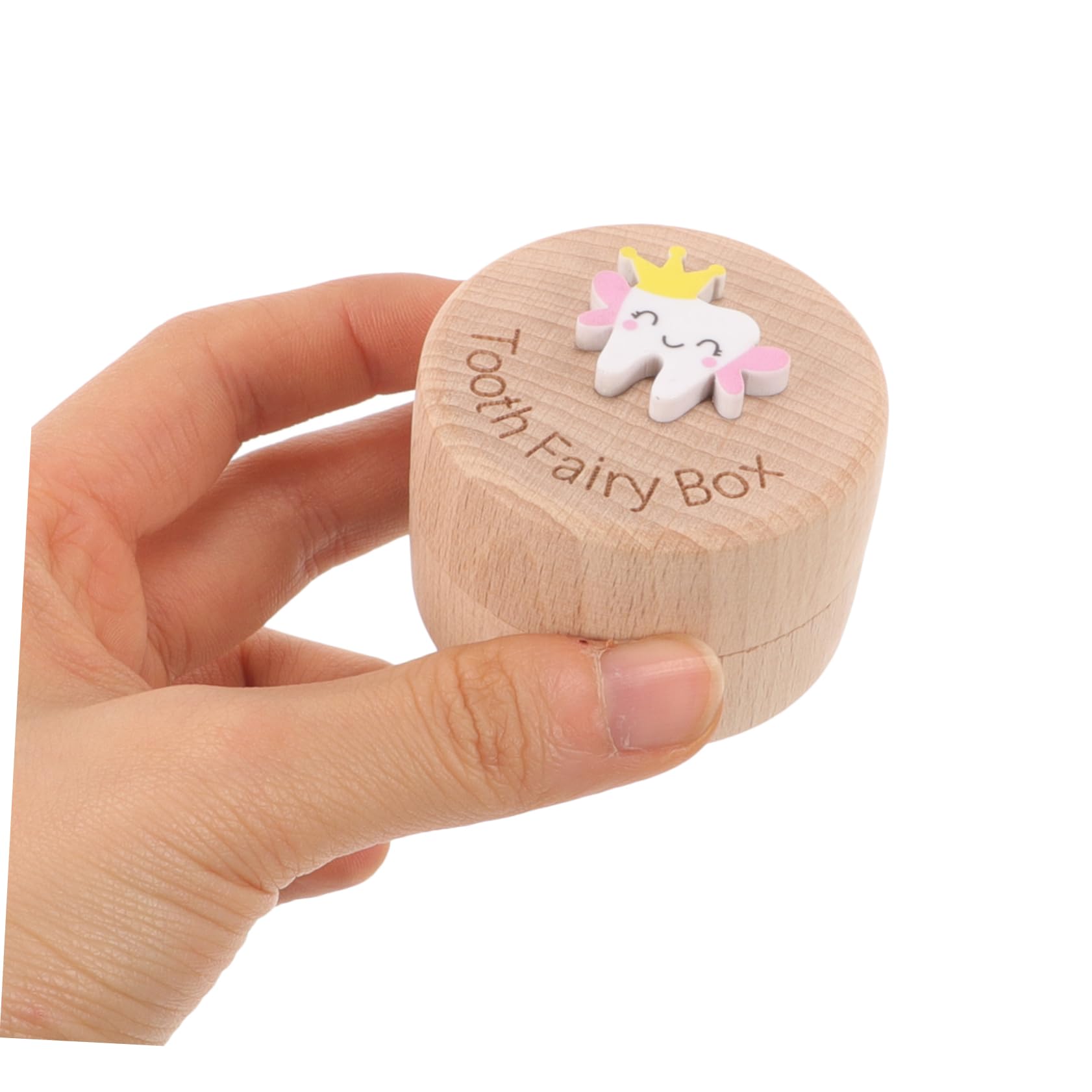 **IWOWHERO Wooden Tooth Keepsake Box for Kids - Baby Teeth Organizer, First Tooth Holder & Memory Box - Perfect for Baby Shower Gifts, Milestone Keepsakes, and Childhood Memorabilia**