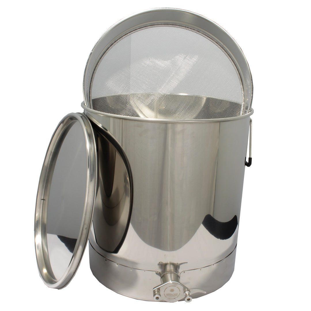 Maxx Honey Storage & Bottling Tank - 9 Gallon Stainless Steel Honey Container for Beekeeping & Home Brewing | Perfect for Honey Harvesting, Fermenting & DIY Projects