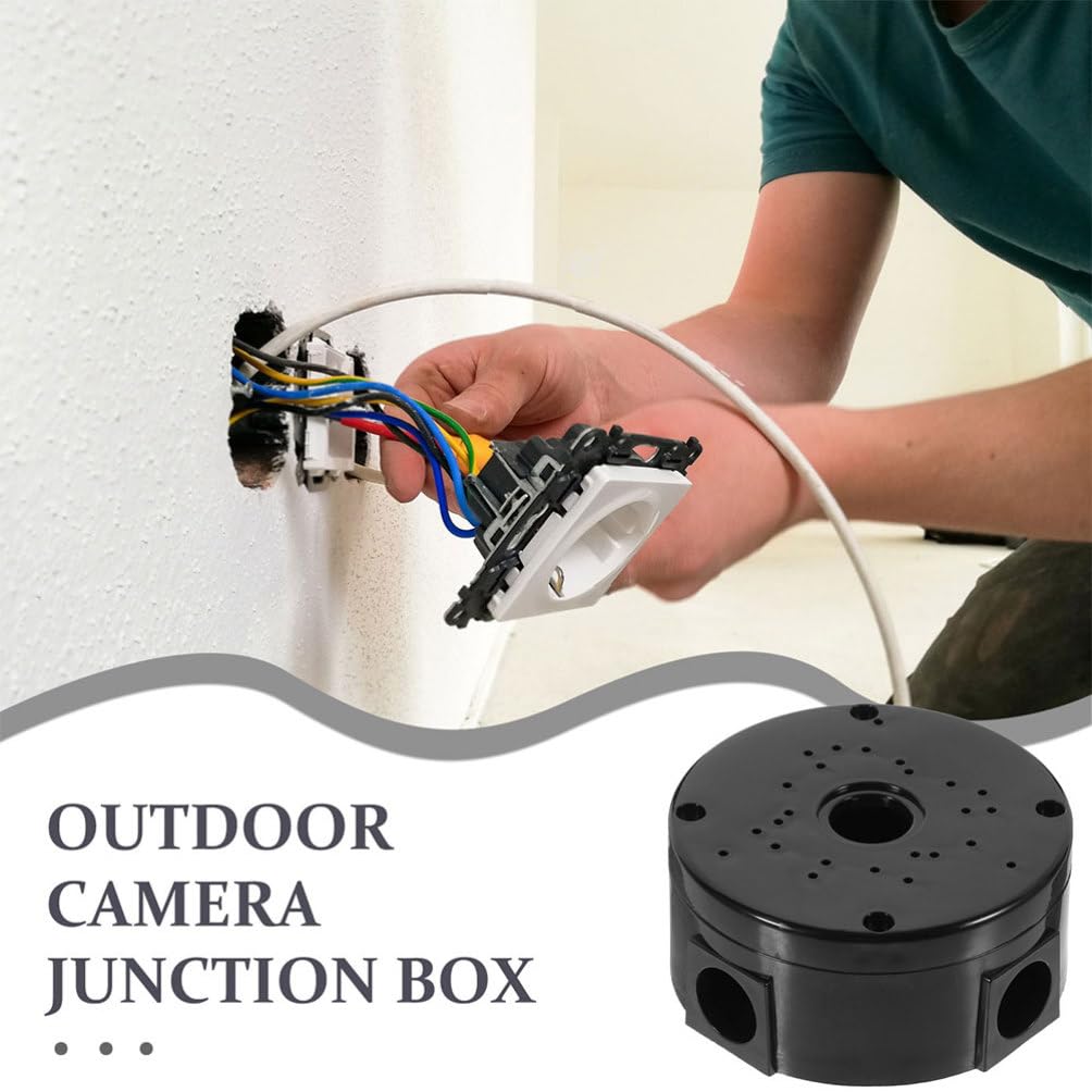 Angoily 2-Pack Weatherproof Outdoor Electrical Junction Box - IP65 Waterproof Enclosure for Circuit Breakers, Wires & Cables - Ideal for Garden, Garage & Industrial Electrical Projects