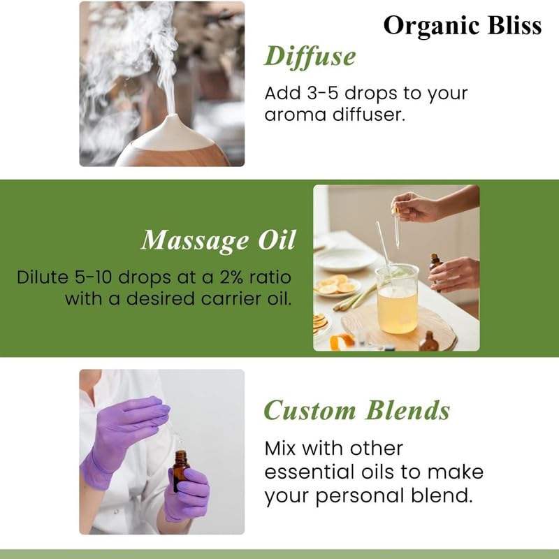Organic Bliss 100% Pure Strawberry Essential Oil - Therapeutic Grade for Hair & Skin Care, Stress Relief, Anxiety & Aromatherapy (50ml) - Perfect for Diffusers, Massage & DIY Beauty Products