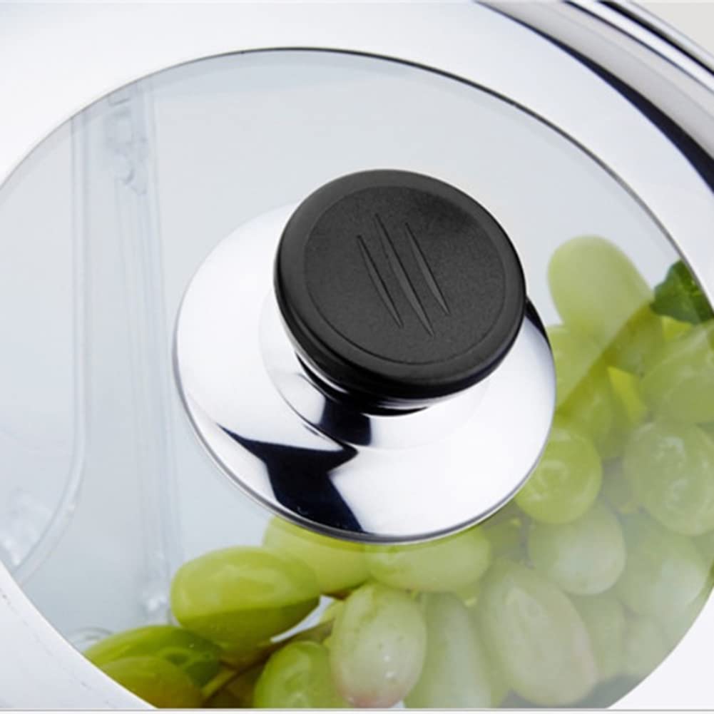 Stainless Steel 38cm Visible Tripod Wok Cover with Vegetable Steamer - Durable Cooking Lid for Stir Fry, Steaming & Multi-Purpose Kitchen Use