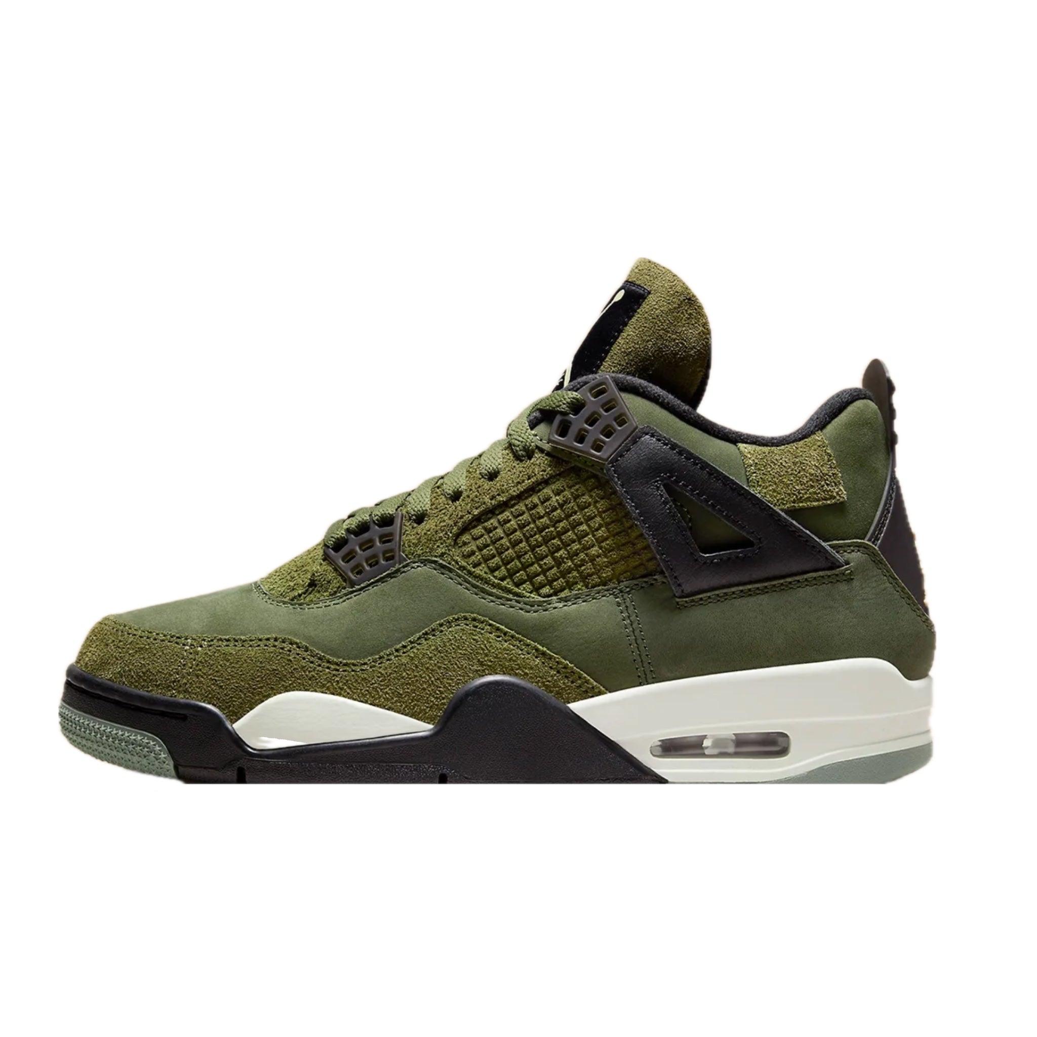Air Jordan 4 Retro SE Craft Medium Olive Sneakers - Men's Basketball Shoes for Casual Wear & Street Style