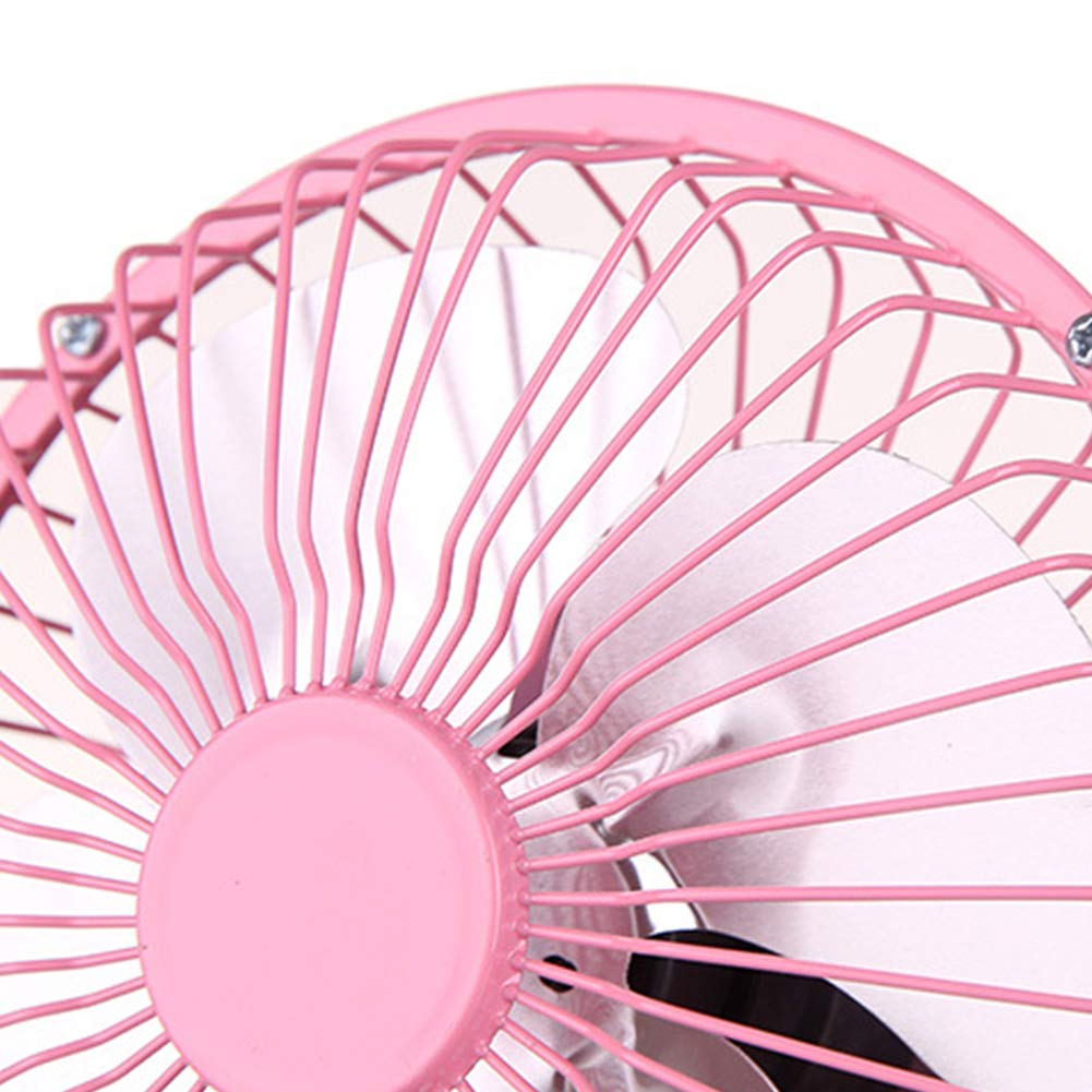 Portable USB Rechargeable Mini Desk Fan - Metal Quiet Cooling Fan for Home, Office & Travel - Black | Perfect for Work, Study & Outdoor Activities