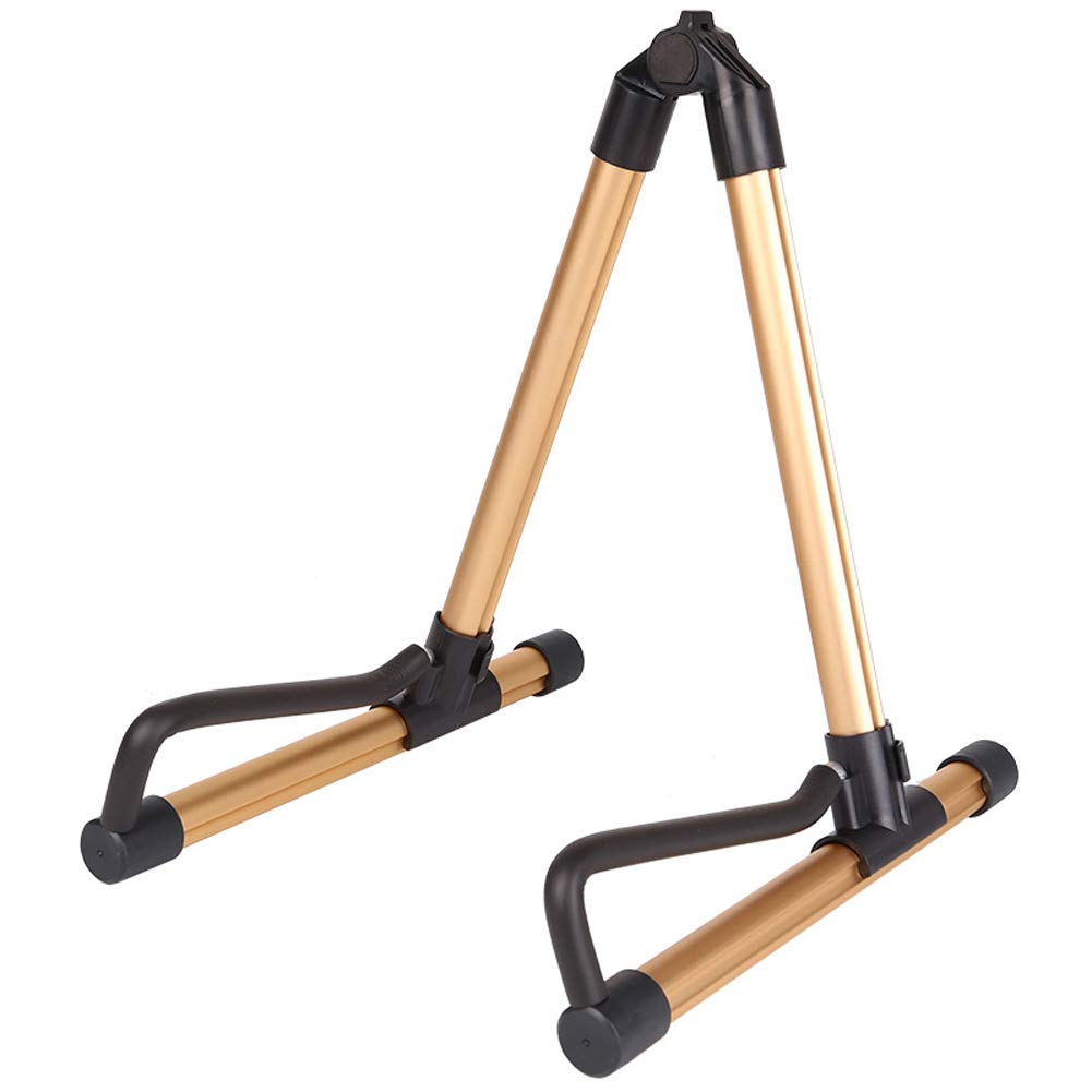 Foldable Guitar Stand - Portable & Universal A-Frame Aluminum Alloy Stand for Acoustic, Electric, Classical & Bass Guitars | Perfect for Home, Studio & Stage Performances