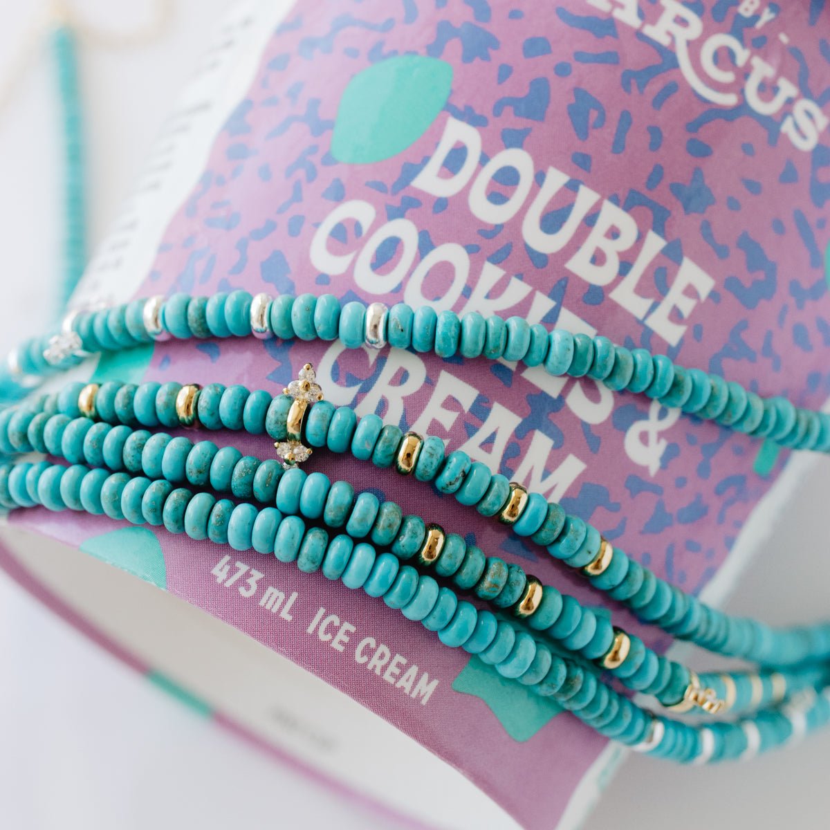 JOY Beaded Charm Necklace - Turquoise & Silver Jewelry for Women | Perfect for Gifts, Parties & Everyday Wear
