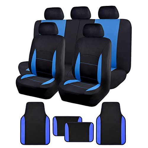 SC & Floor Mats Black Blue