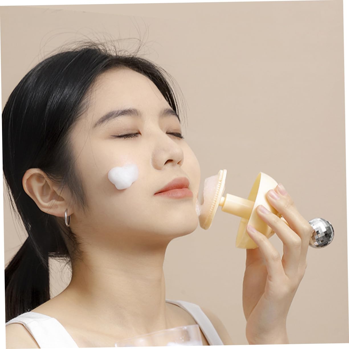 Portable Manual Foam Pump for Face Wash & Shampoo - Travel-Friendly Cleansing Gel Foamer | Perfect for Skincare Routine & On-The-Go Use