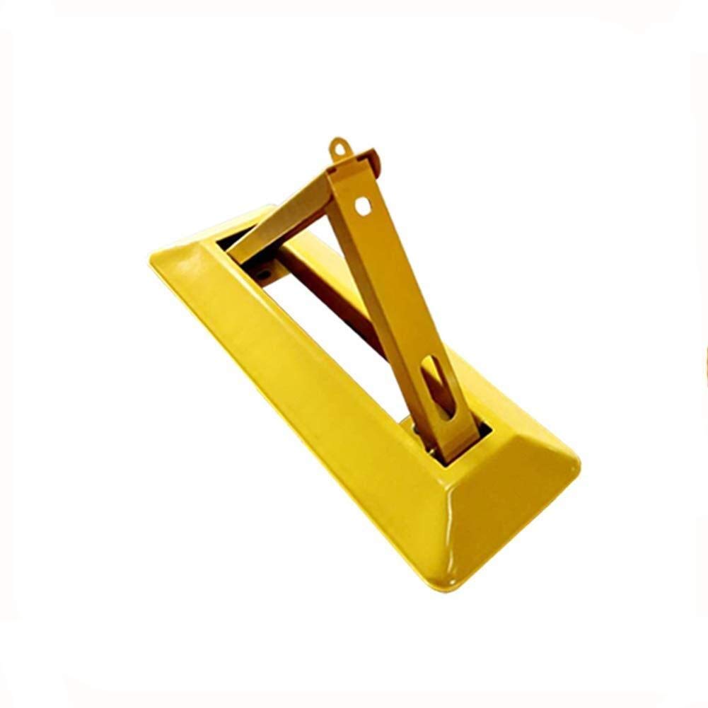 Heavy Duty Triangular Parking Lock - Foldable Metal Bollard for Secure Parking Lane Speed Control with Double Lock System | Ideal for Driveways, Garages, and Commercial Parking Lots