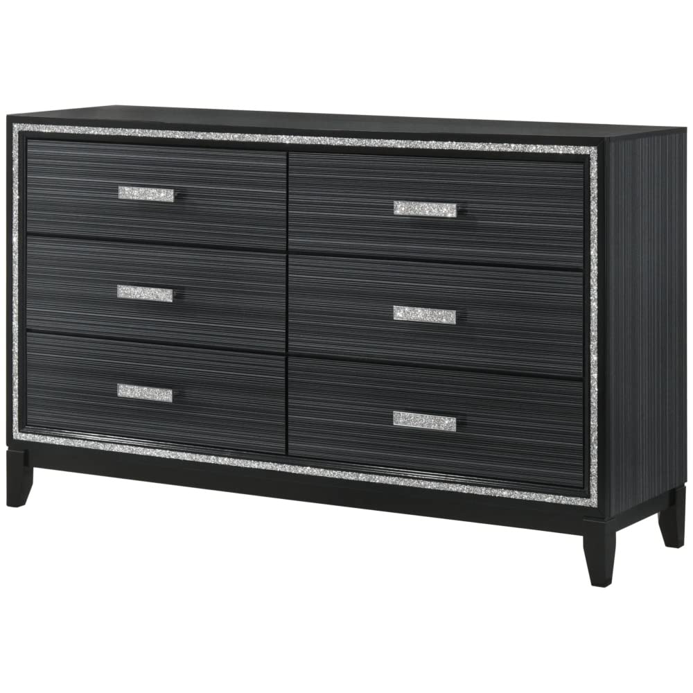Haiden Dresser with Weathered Black Finish - 63