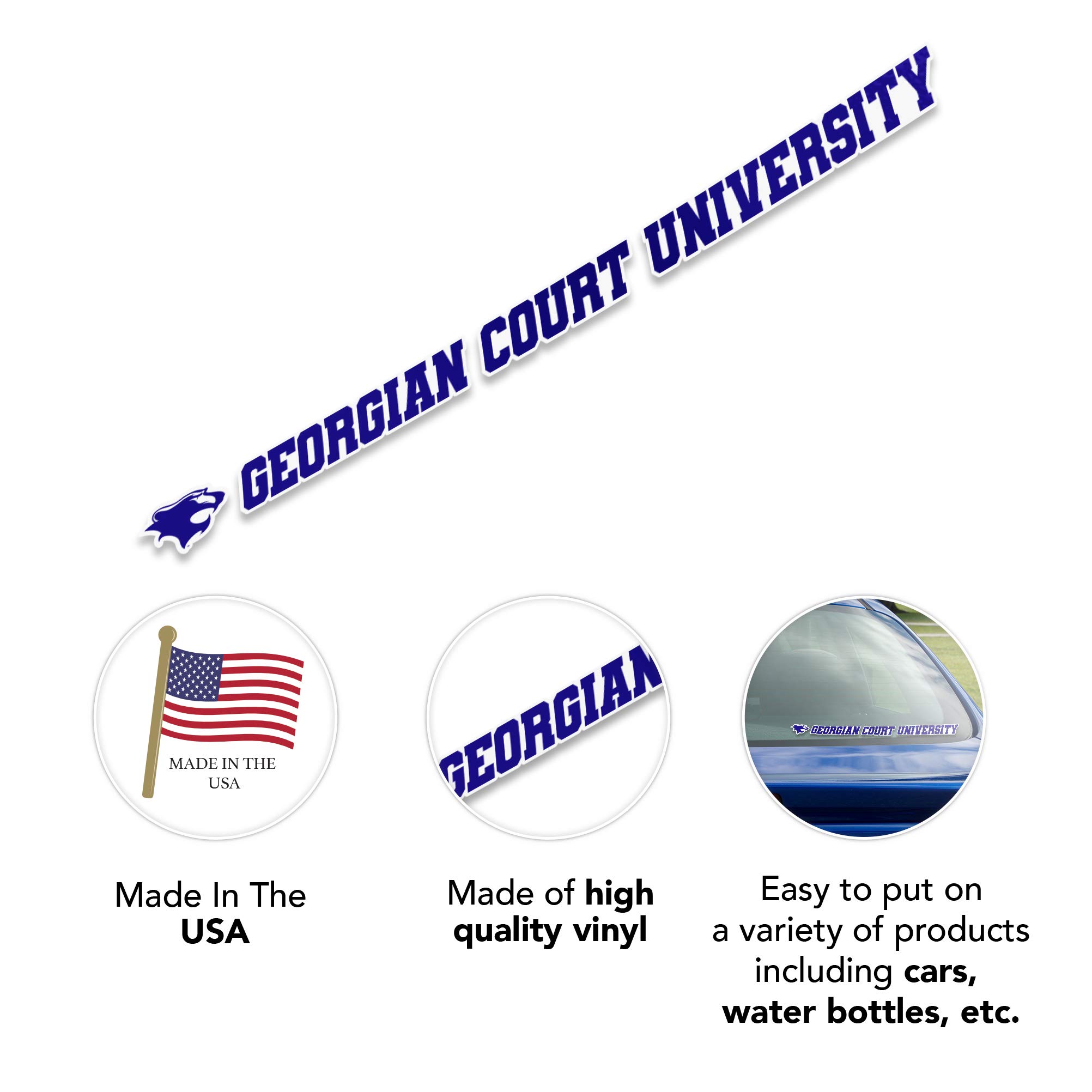 GCU Lions Vinyl Decal Sticker - 15 Inch Waterproof Desert Cactus Design for Laptop, Water Bottle, Car & Scrapbook | Perfect for Georgian Court University Fans & School Spirit