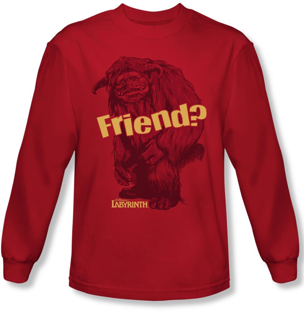 **Men's Ludo Friend Long Sleeve Casual Shirt - Red Cotton Button-Up for Everyday Wear, Office & Outings**