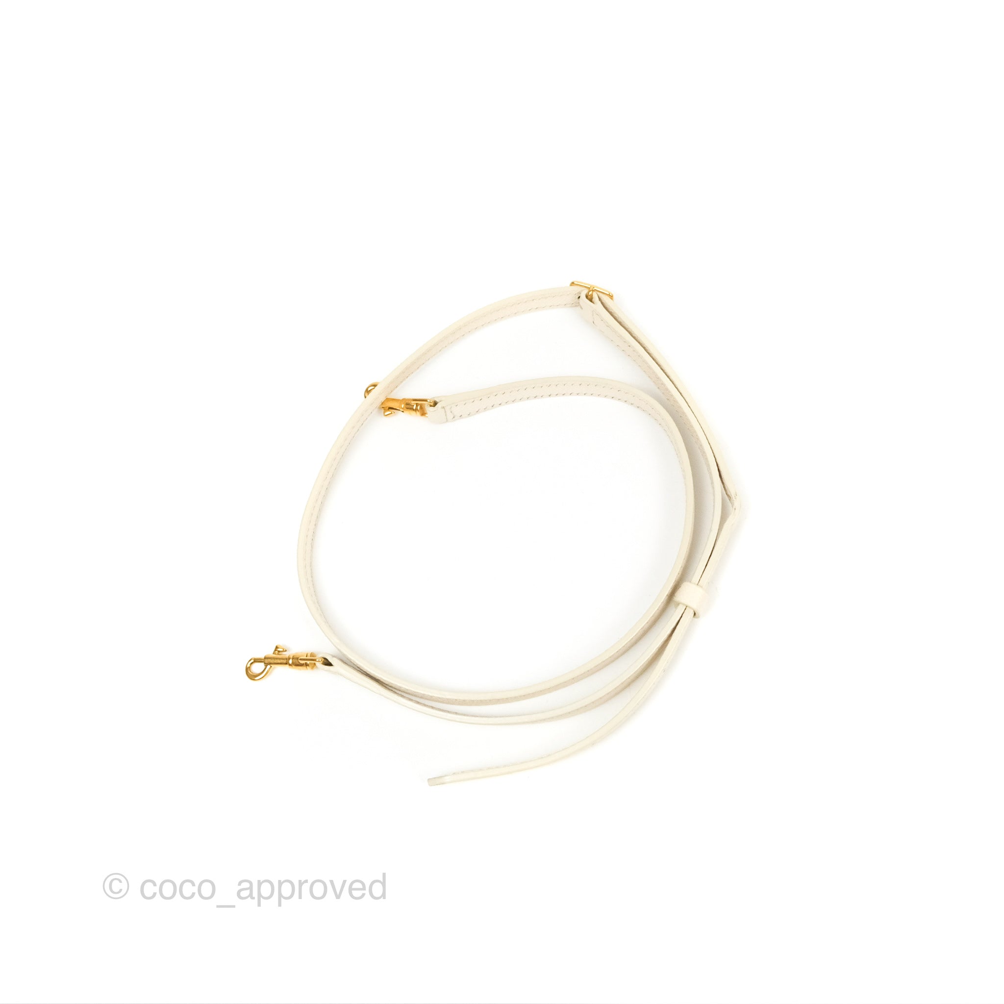 Celine Pico Belt Bag in White Grained Calfskin with Gold Hardware - Luxury Crossbody Bag for Women, Perfect for Everyday Use and Special Occasions