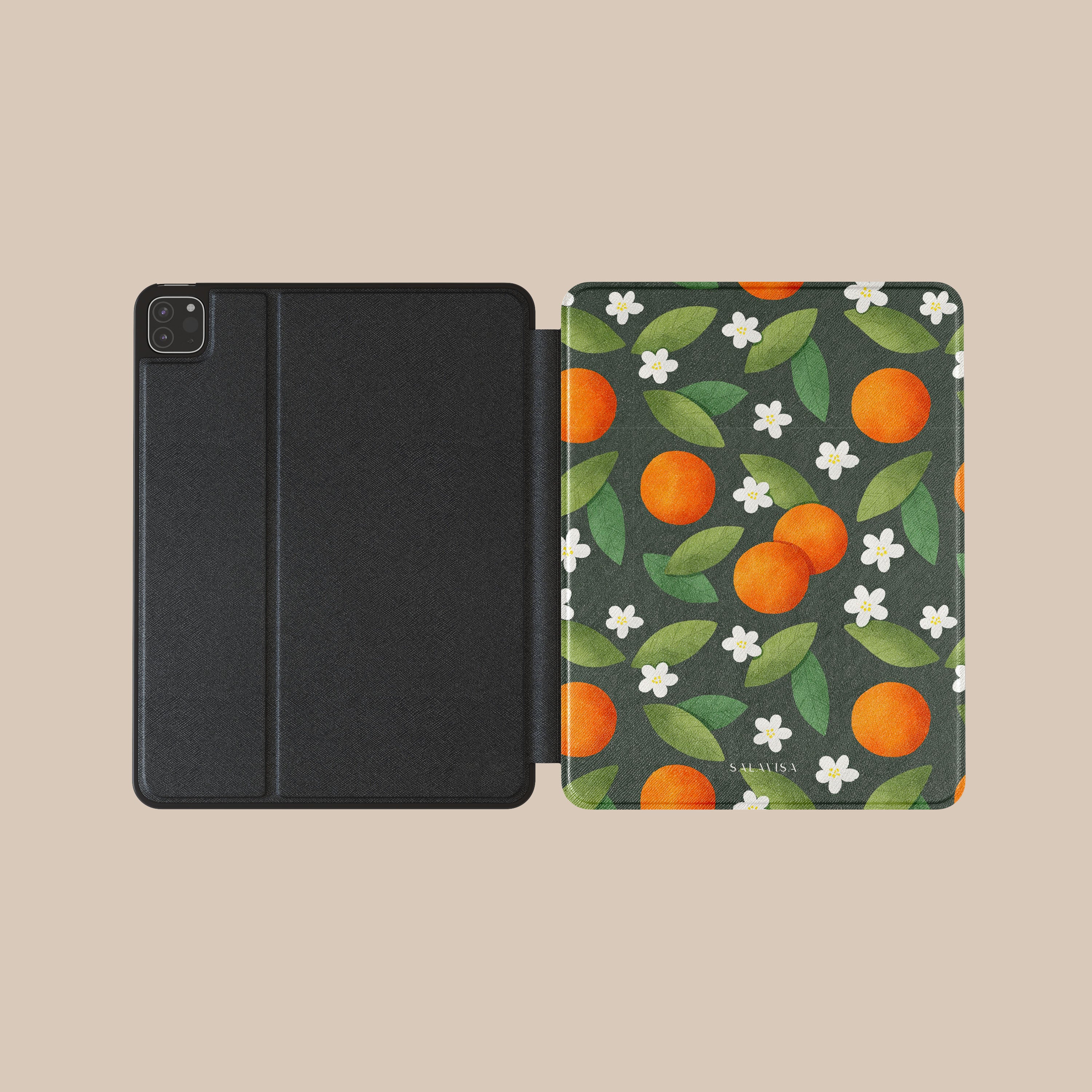 Stylish Orange Summer Mix iPad Case - Durable Protective Cover for iPad Air/Pro - Perfect for Travel, Work & School