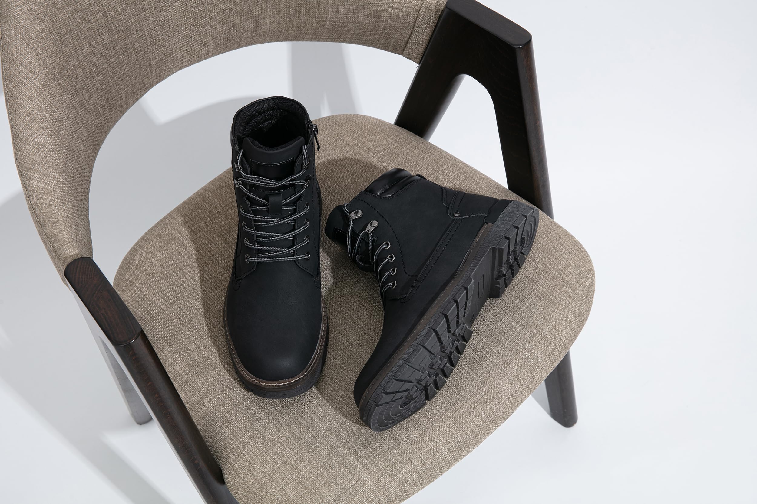 Men's Casual Hiking Boots with Zipper - Stylish Chukka Boots for Outdoor & Daily Wear